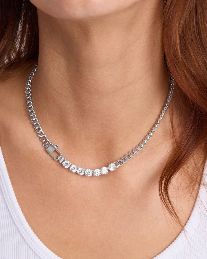 Julian Loves Diamonds Necklace | Silver