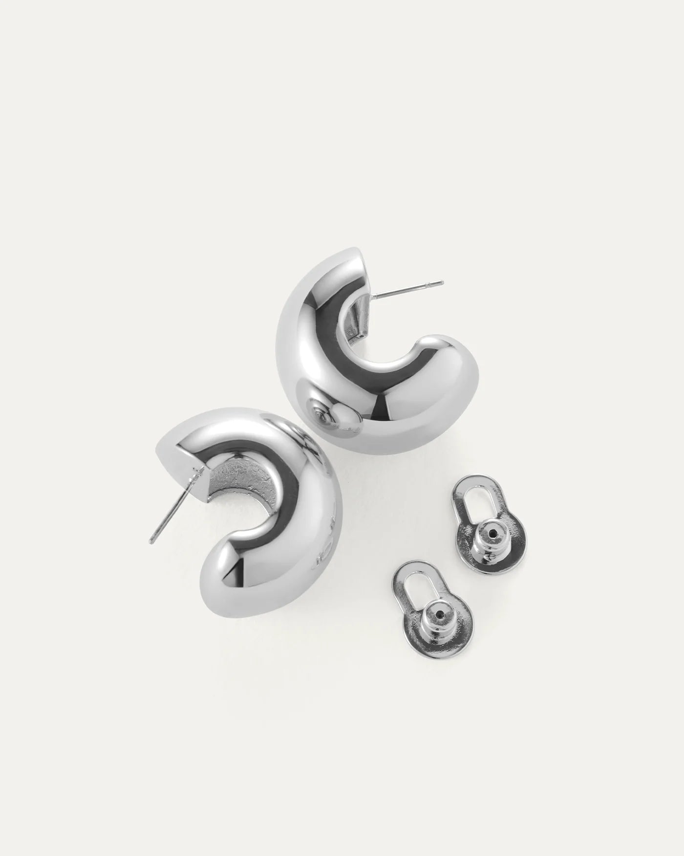 Gemma Hoops | Silver