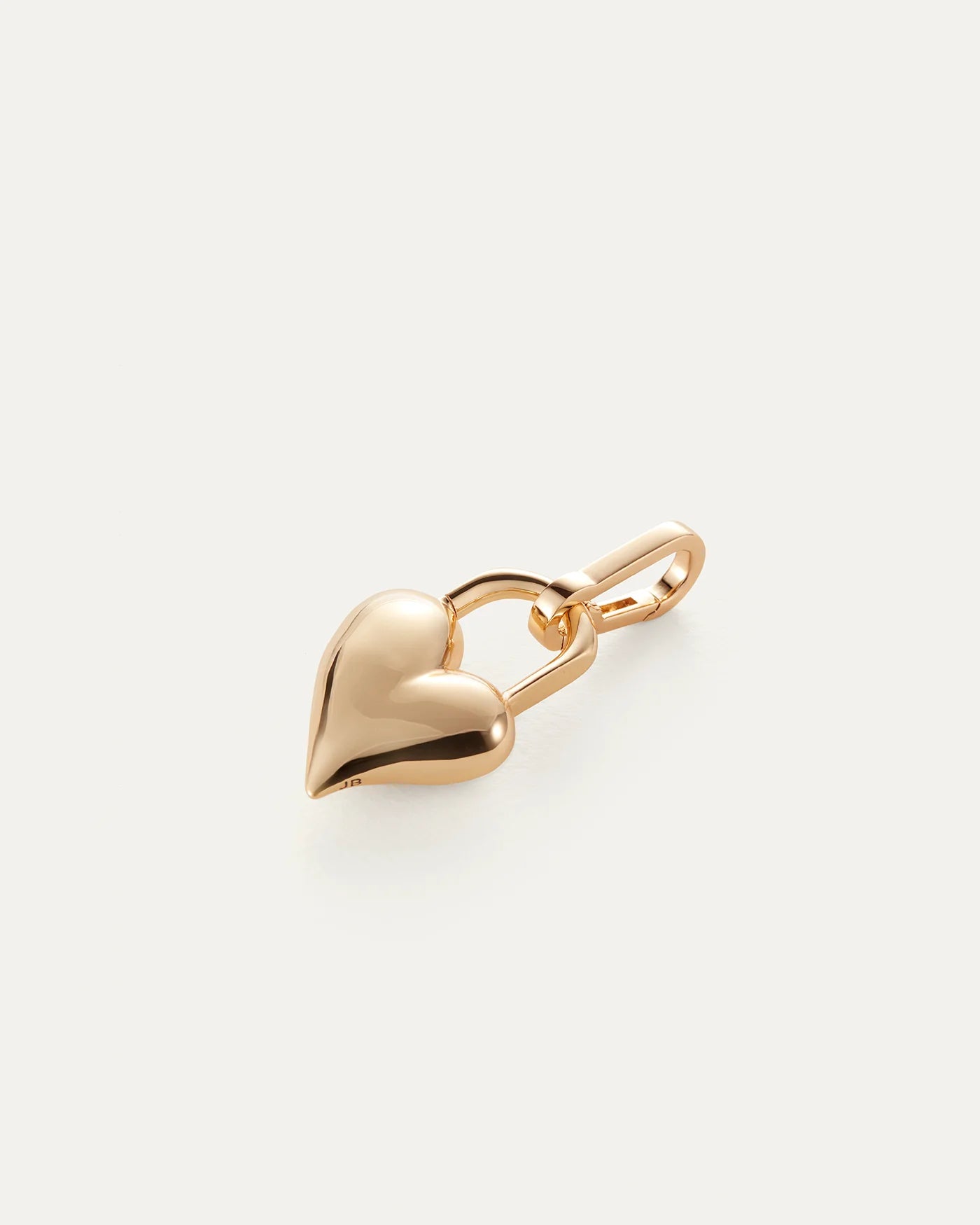Padlock Heart Bag Charm | Gold