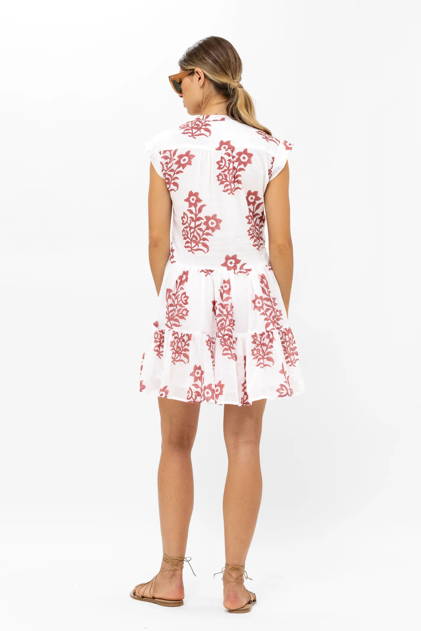 Roll Sleeve Dress in Jakarta Brown