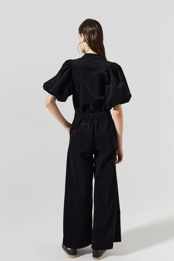 New Luna Corduroy Pants in Black