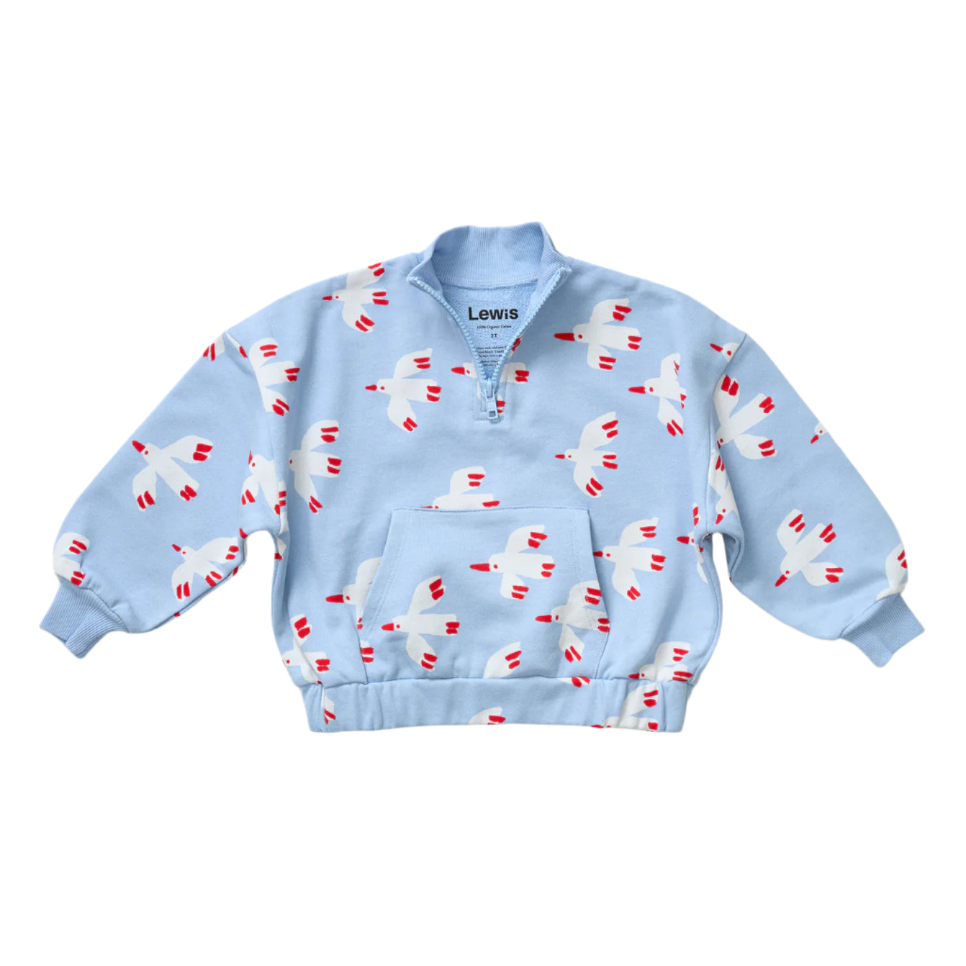 Kids Quarter Zip | Bird Sky