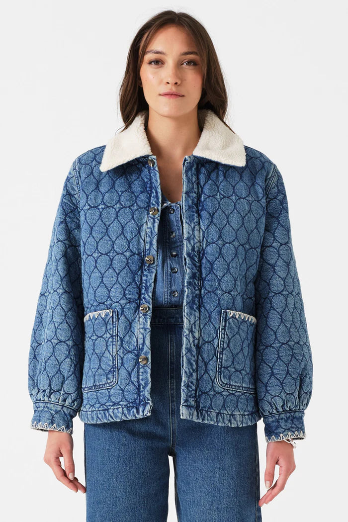 Frida Sherpa Quilted Jacket
