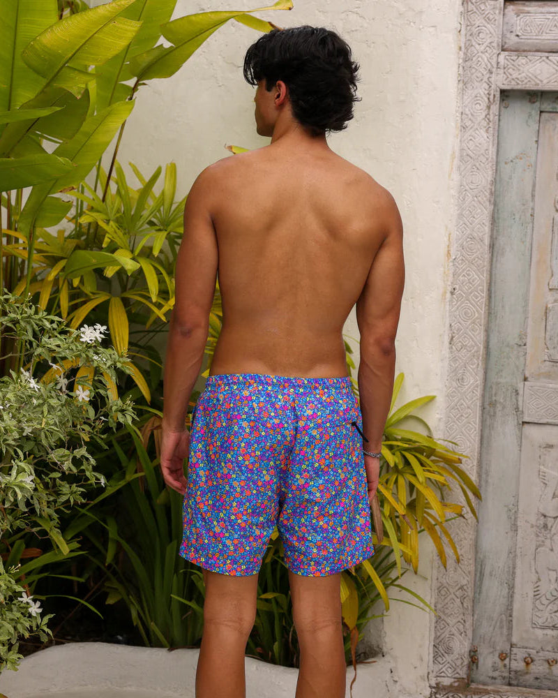 Men's Swim Trunks | Electric Bloom