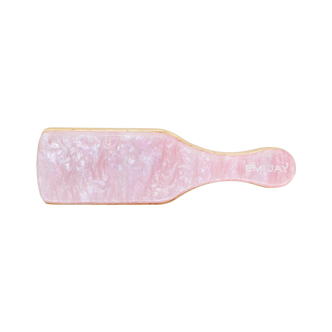 Mini Boar Bristle Hair Brush in Pink Sugar