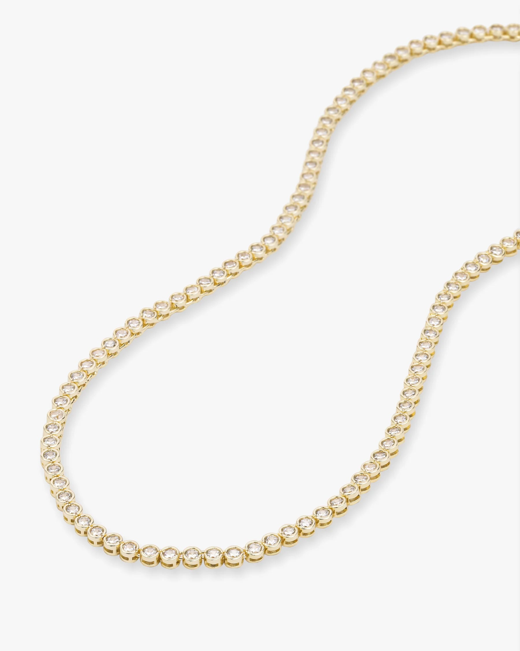 Baroness Tennis Necklace | Gold