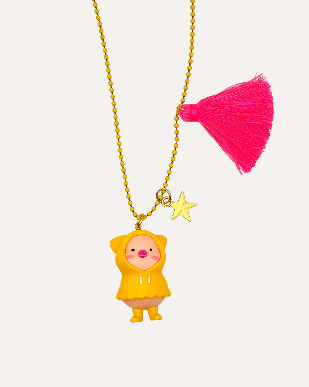 April Showers Piggy Necklace