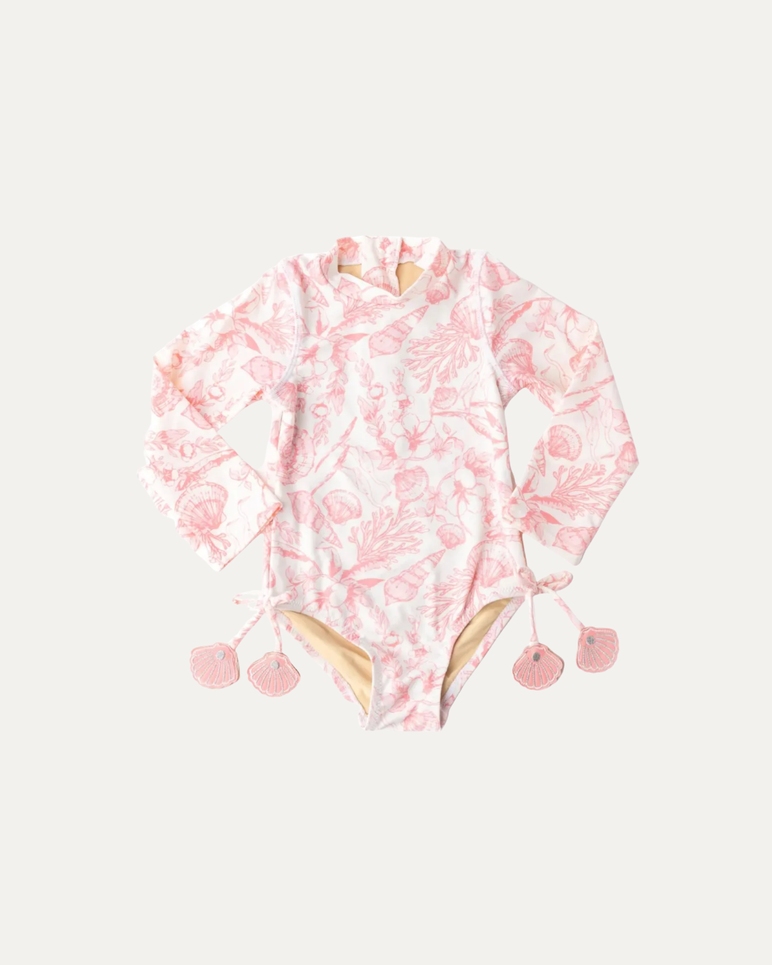 Baby Long Sleeve One Piece | Seaside Toile