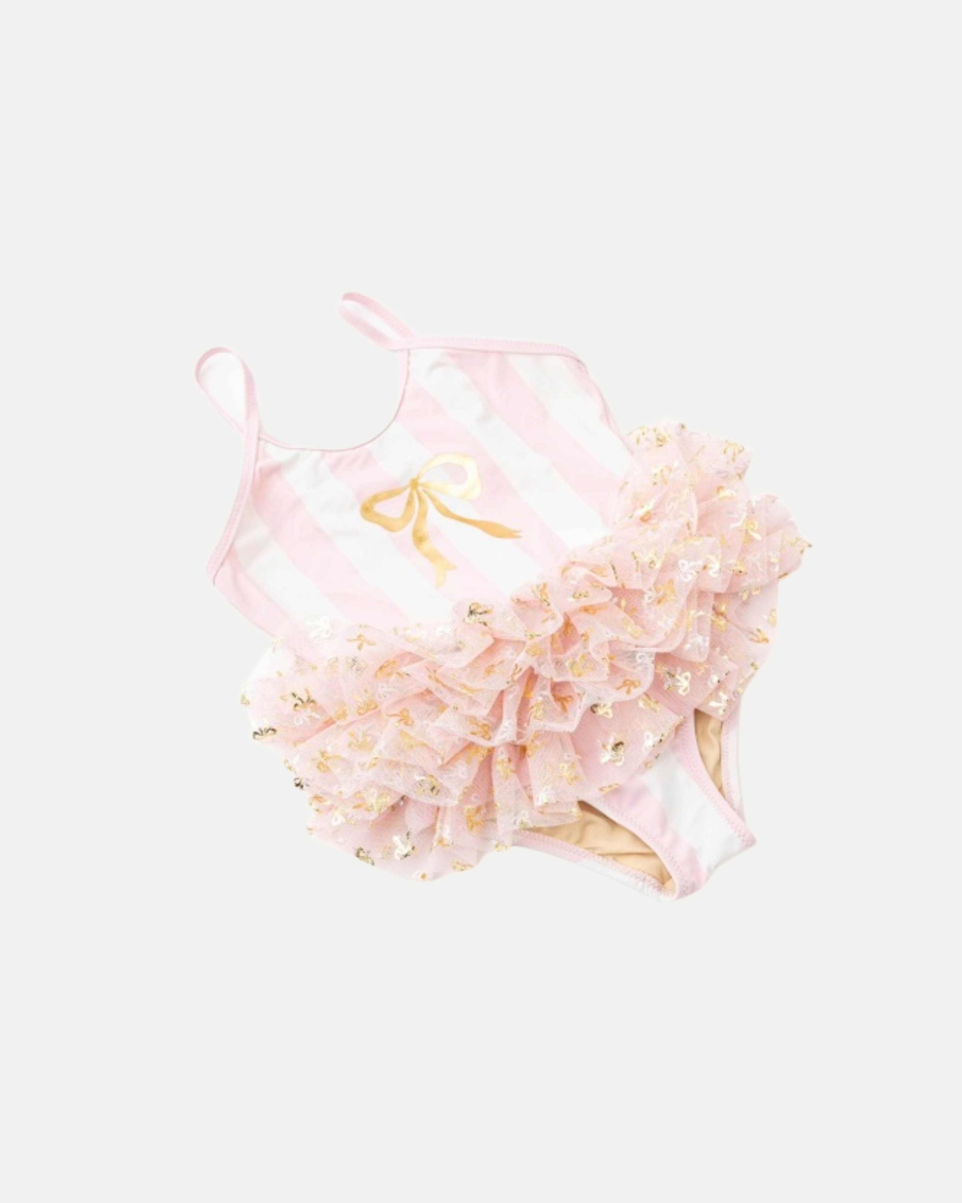 Blush Bow Baby One Piece Swimsuit