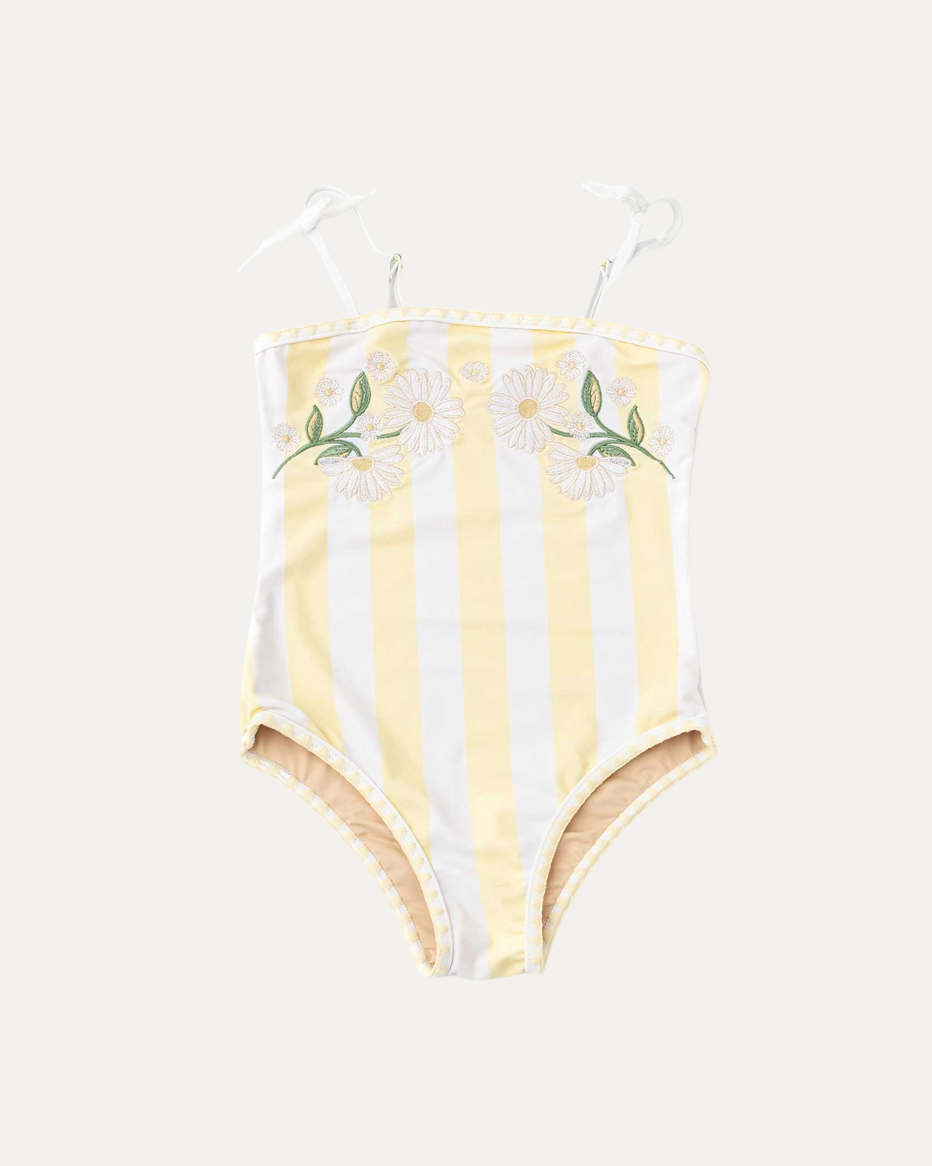 Embroidered One Piece Swimsuit