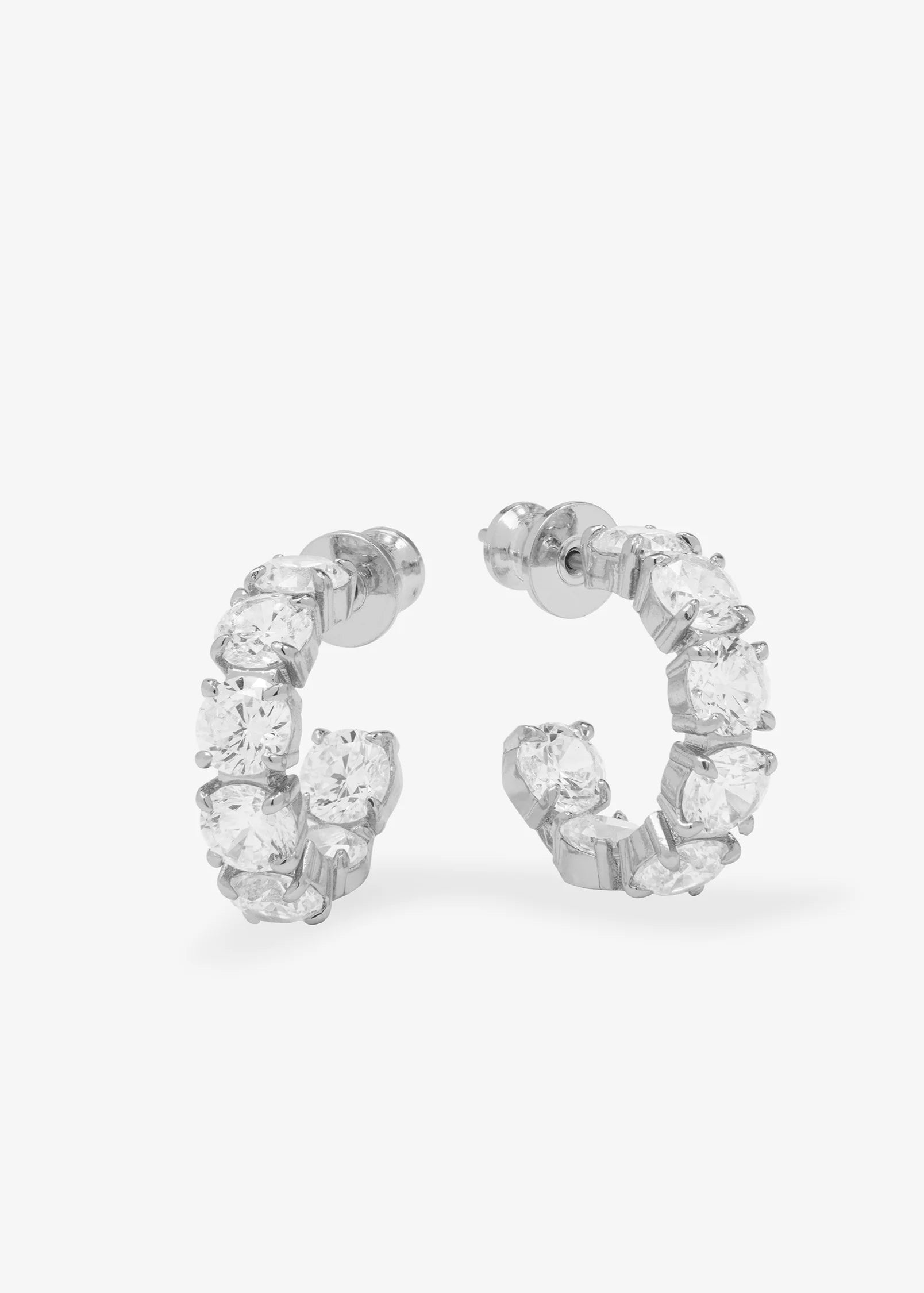 Oh She Fancy Hoops .75" | Silver
