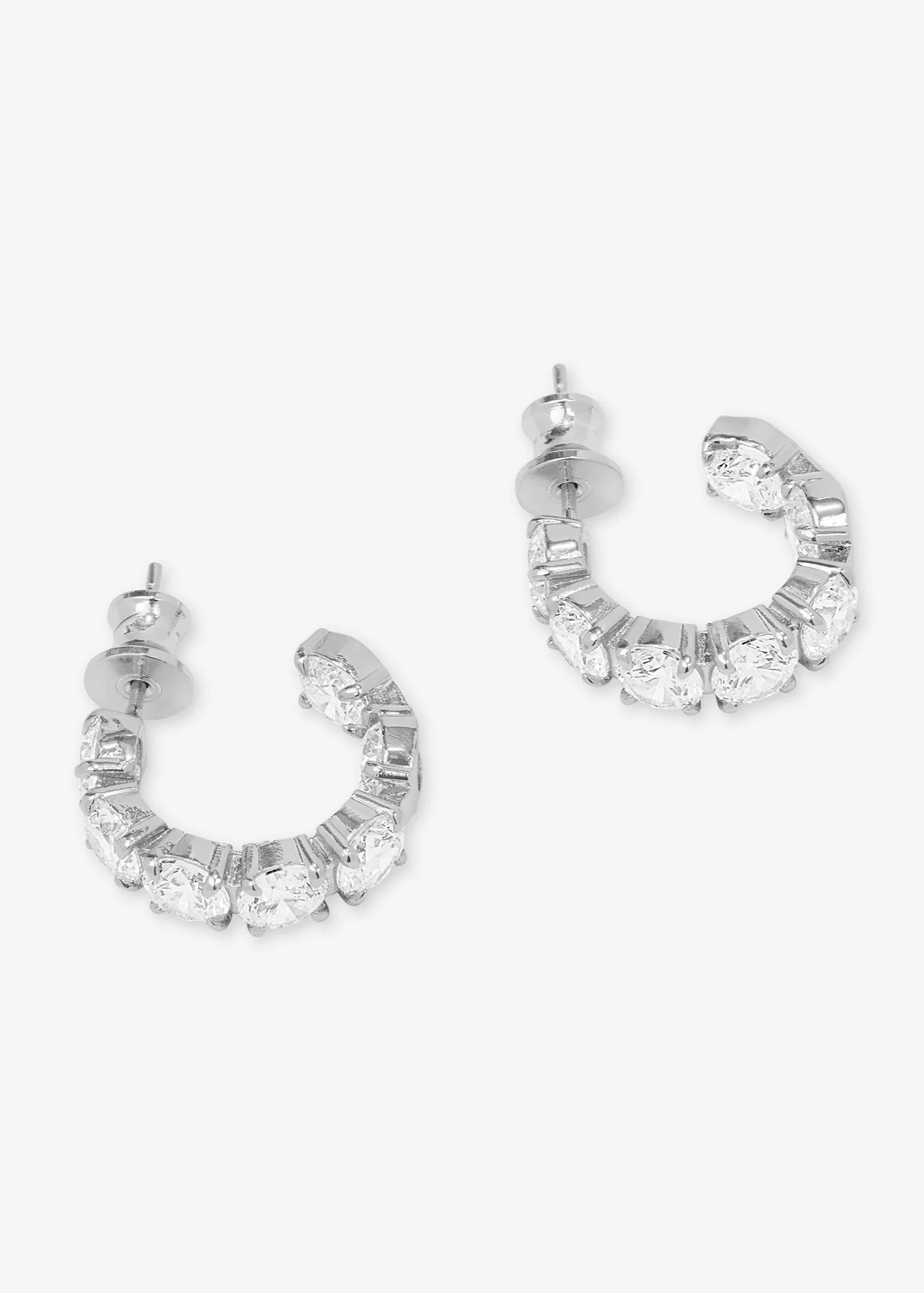 Oh She Fancy Hoops .75" | Silver