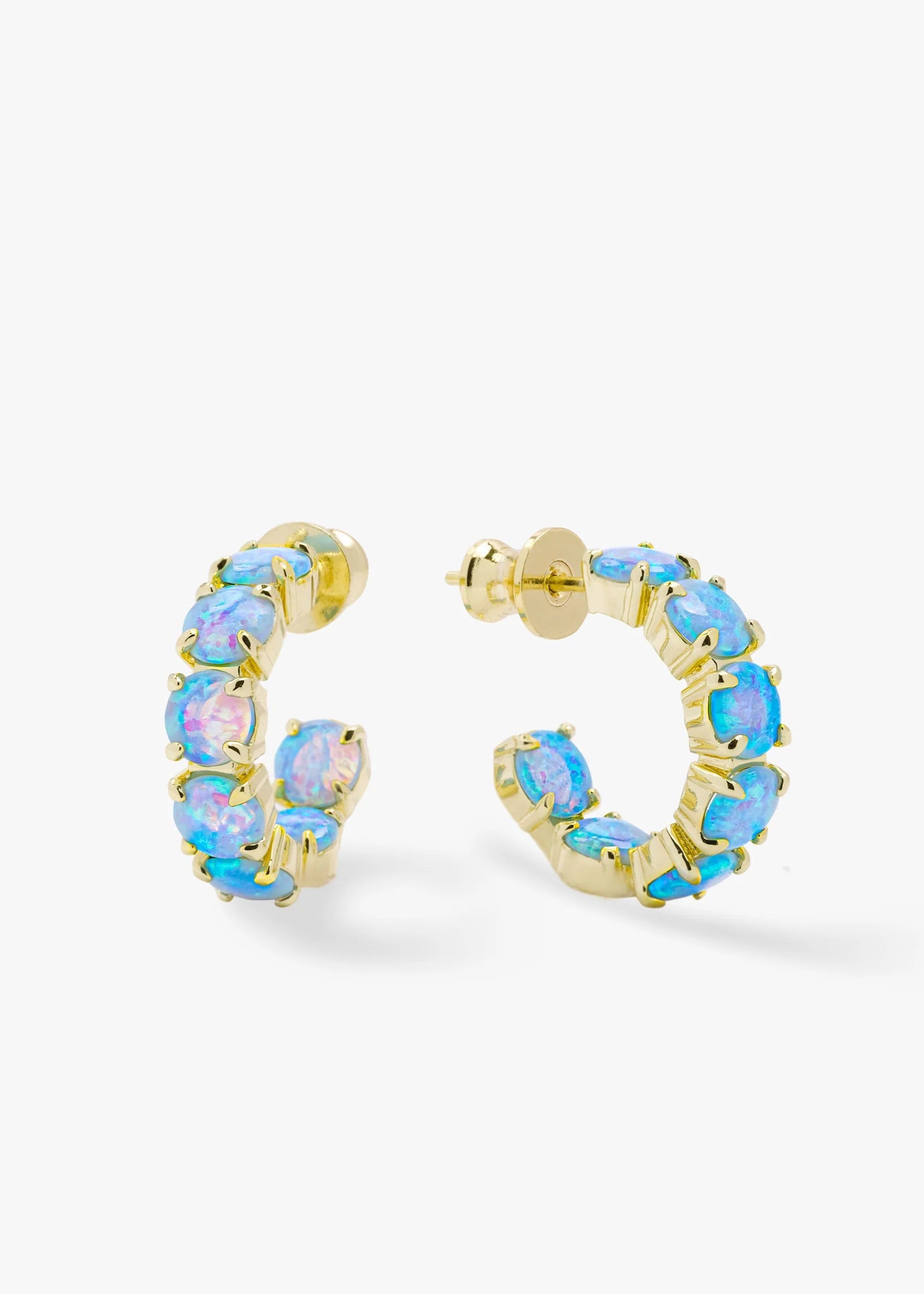 Oh She Fancy Hoops .75" | Blue Opal