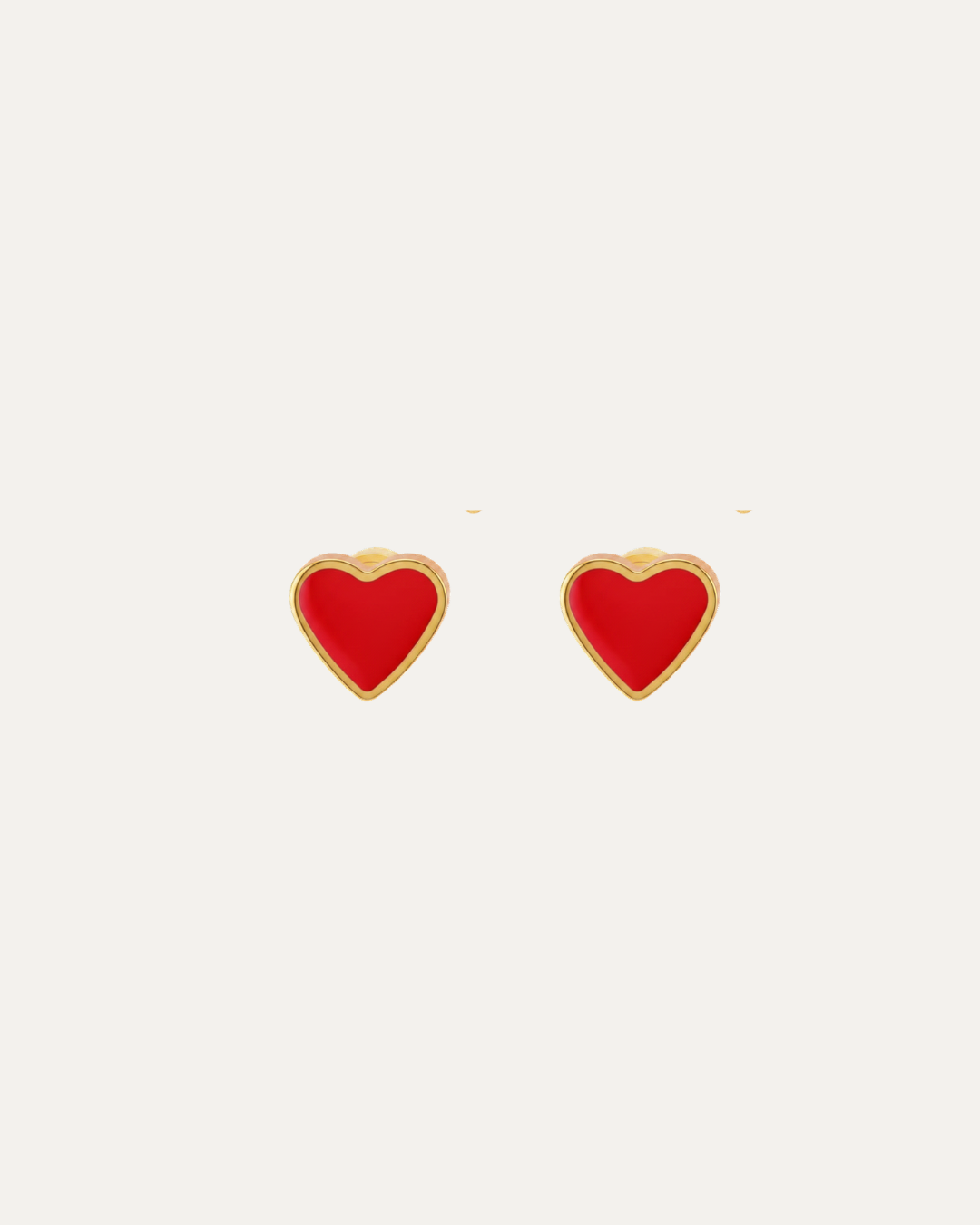 Red Sweethearts Stud Earrings
