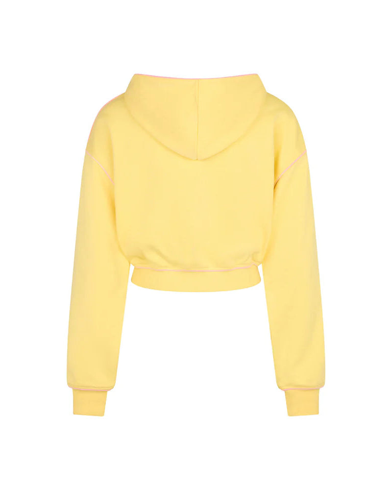Puff Paint Cropped Hoodie | Custard Cloud