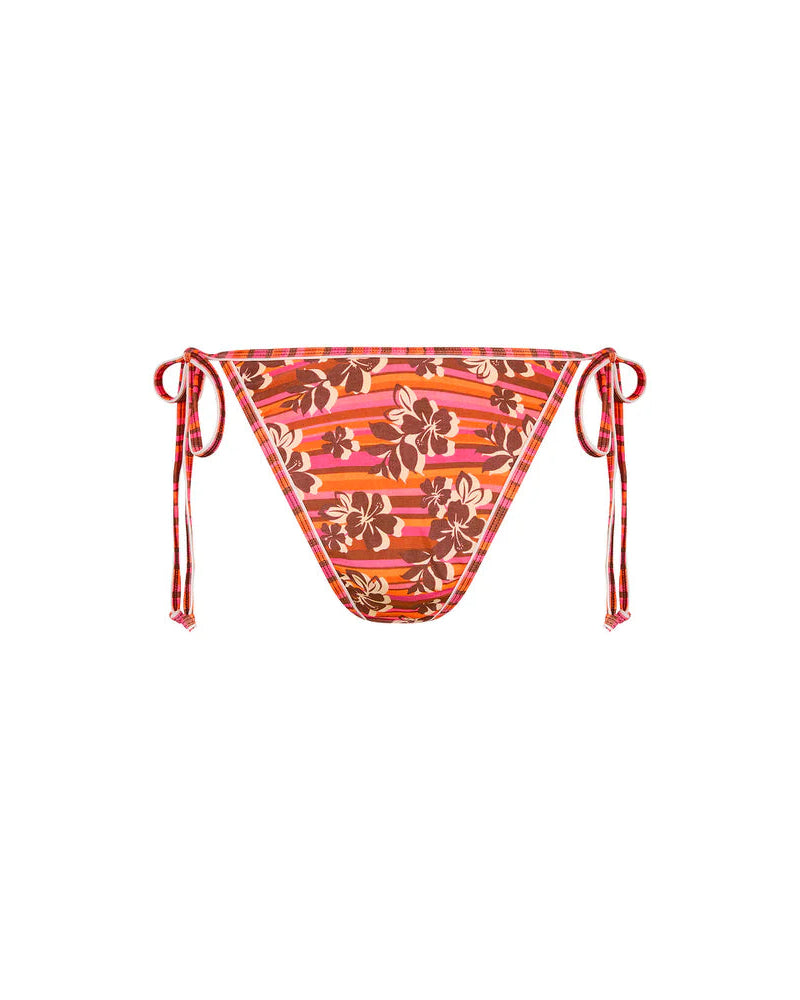 Double Bind Cheeky Tie Bikini Bottom | Sunkissed Stripe
