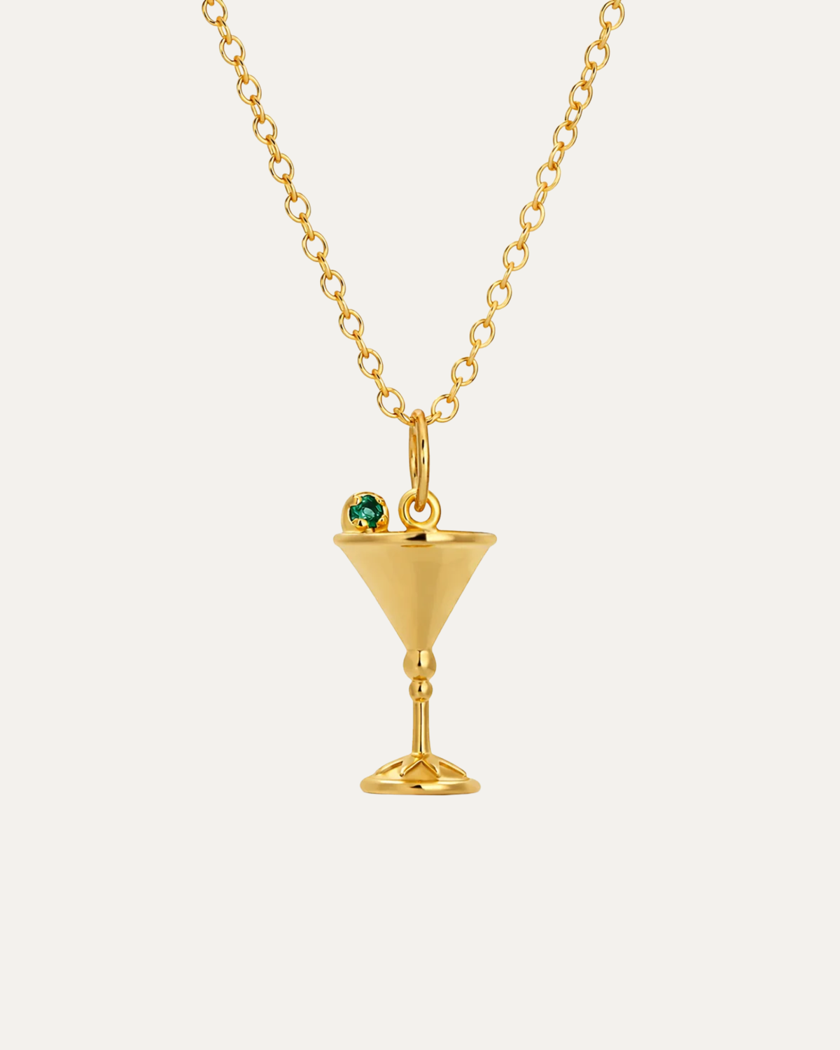 Bottoms Up Martini Necklace