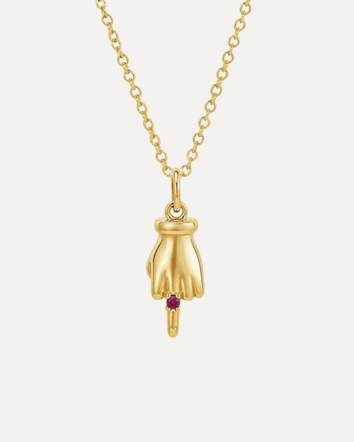 Kiss Off Ruby Necklace