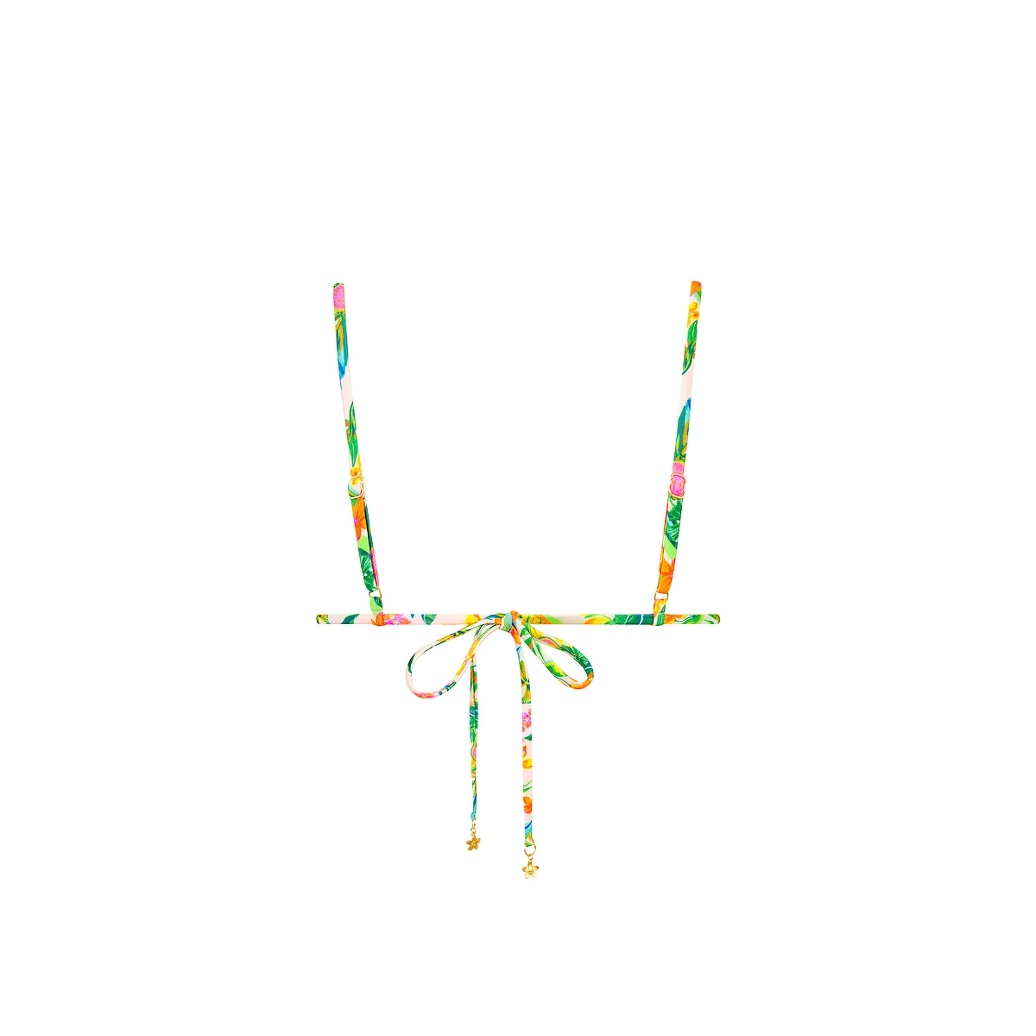 Ruched Bow Bralette Bikini Top | Golden Hour