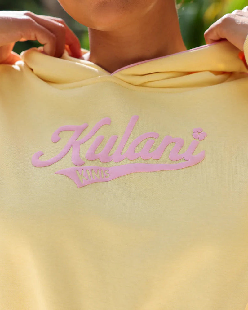 Puff Paint Cropped Hoodie | Custard Cloud