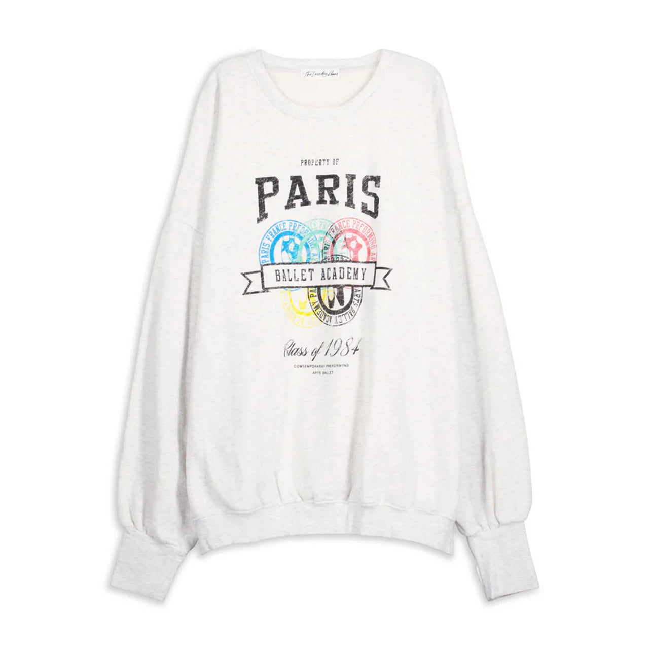 Paris Ballet Academy Oversized Jumper | Pebble Heather