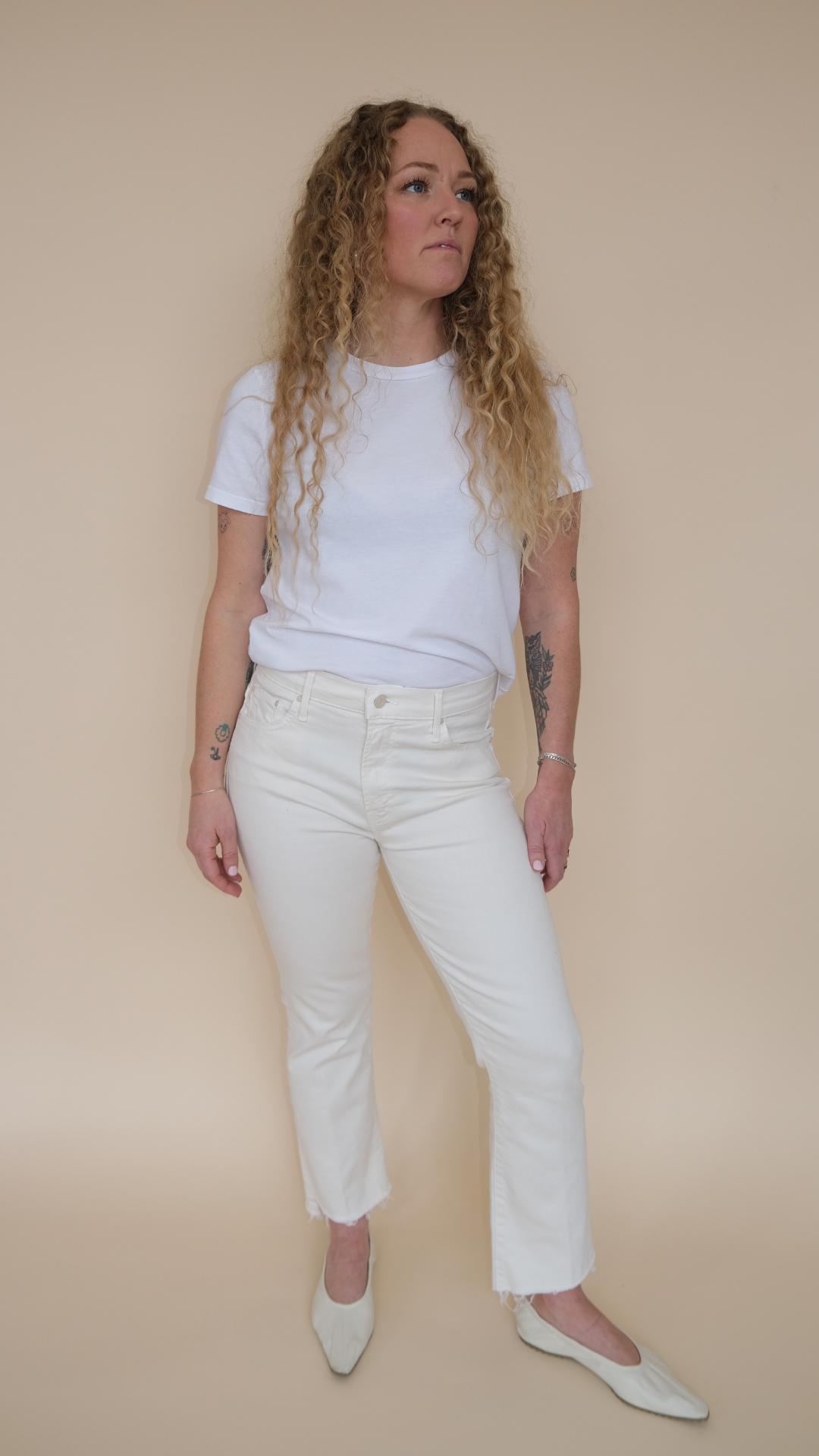 The Insider Crop Step Fray | Cream Puffs