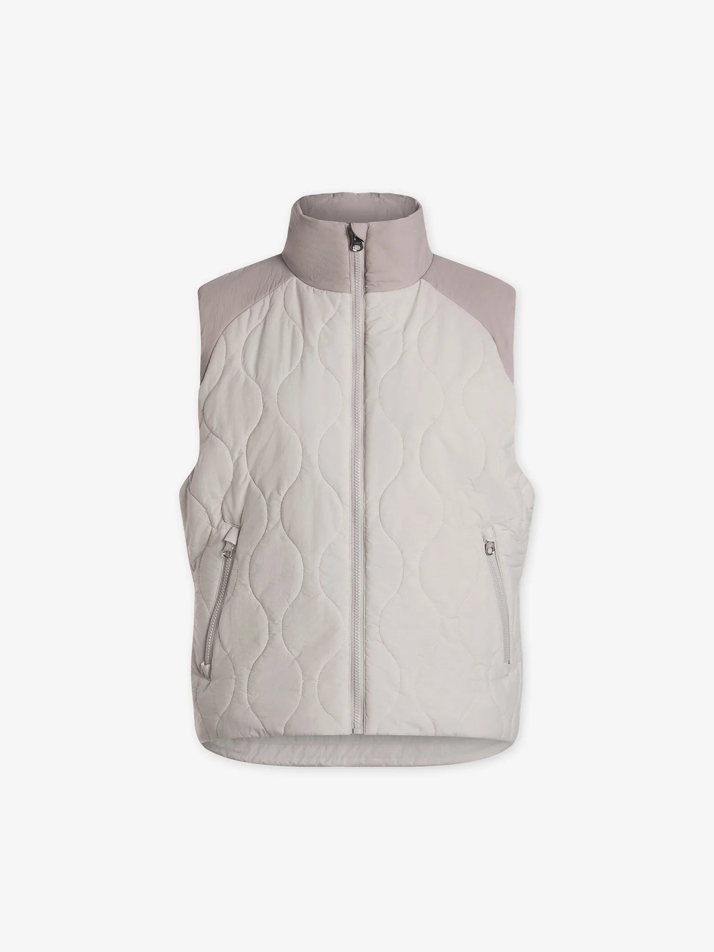 Maher Quilted Active Gilet in Rainy Day/ Etherea
