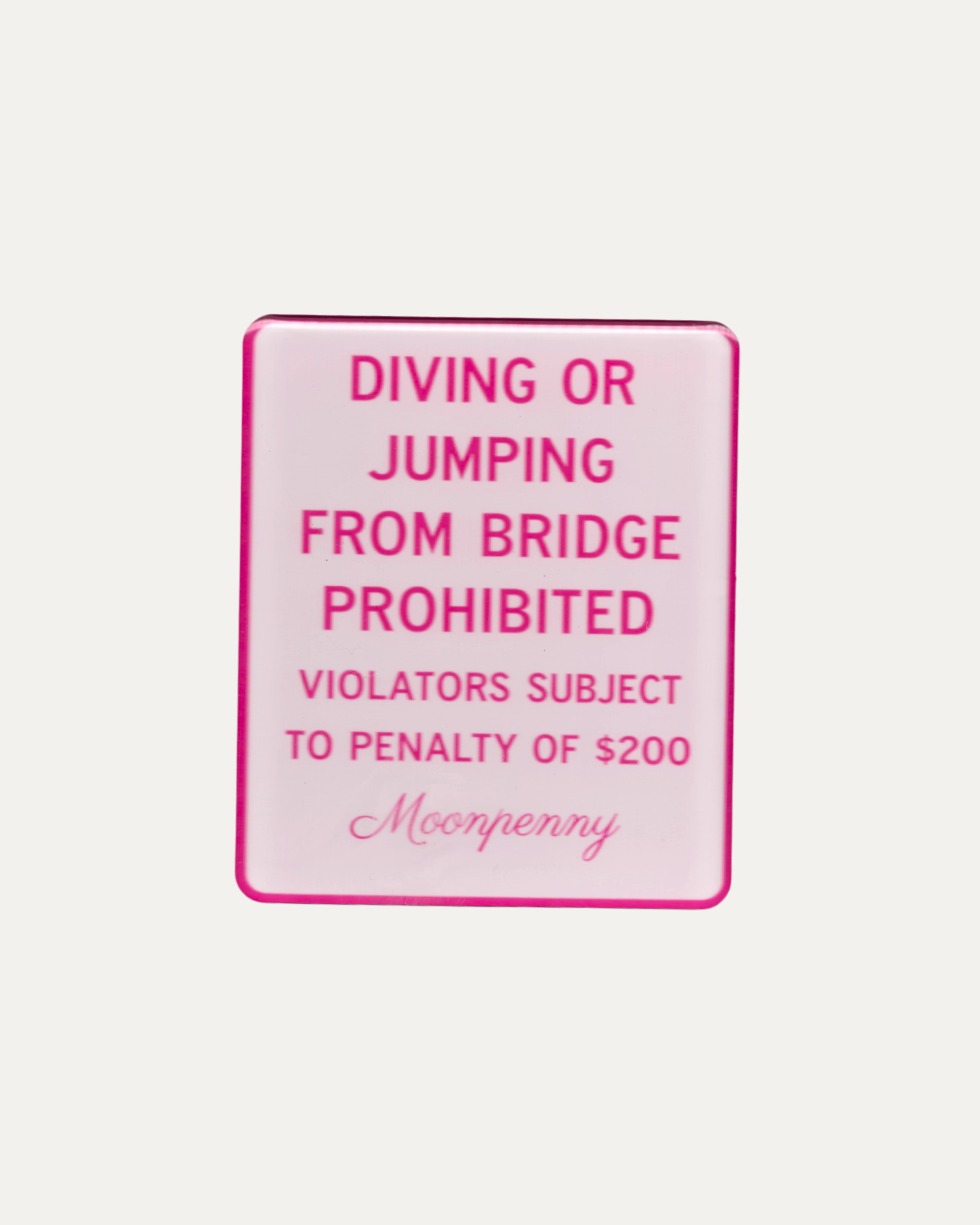 Bridge Dive Fridge Magnet