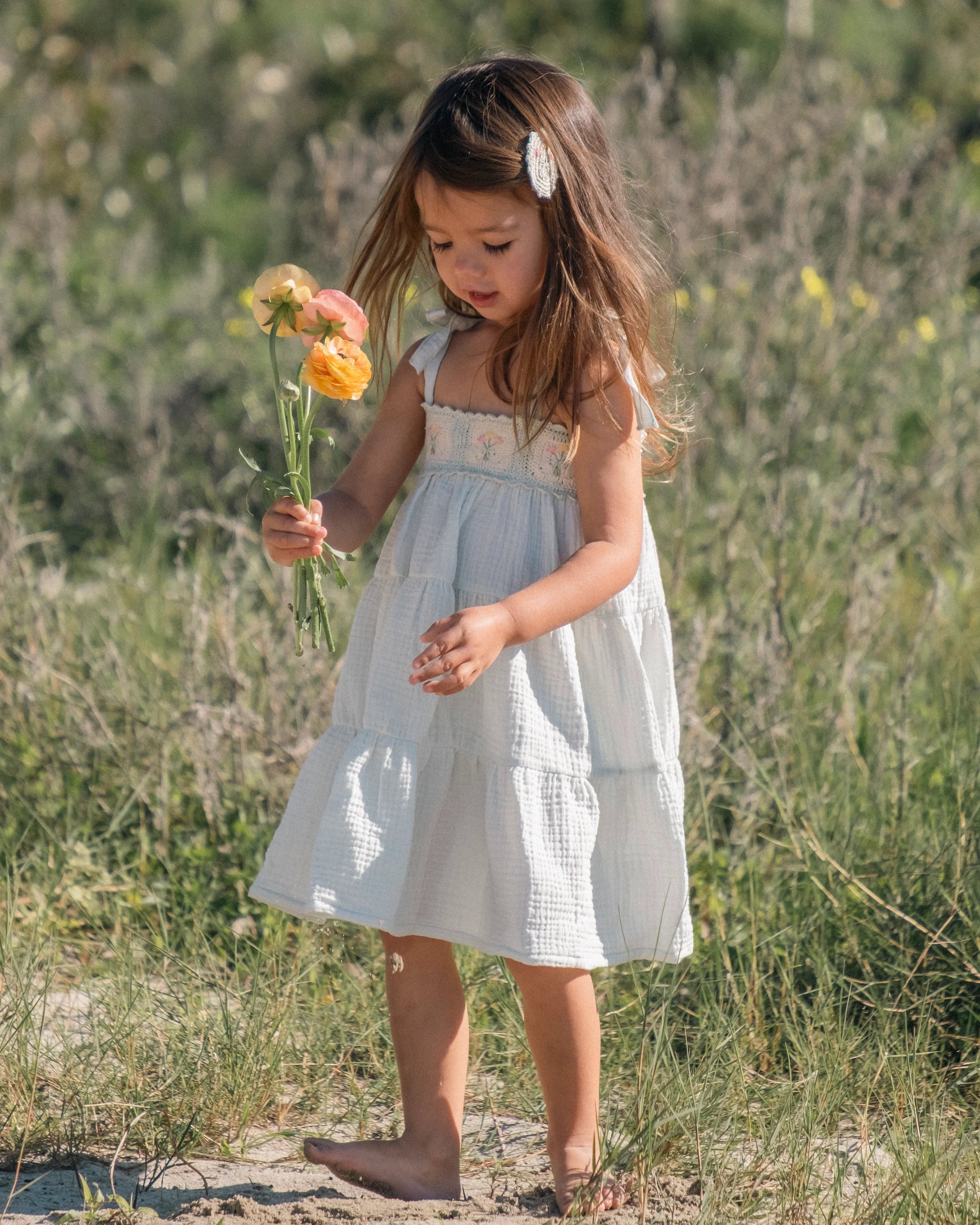 Crochet Dress | Blue Bouquet