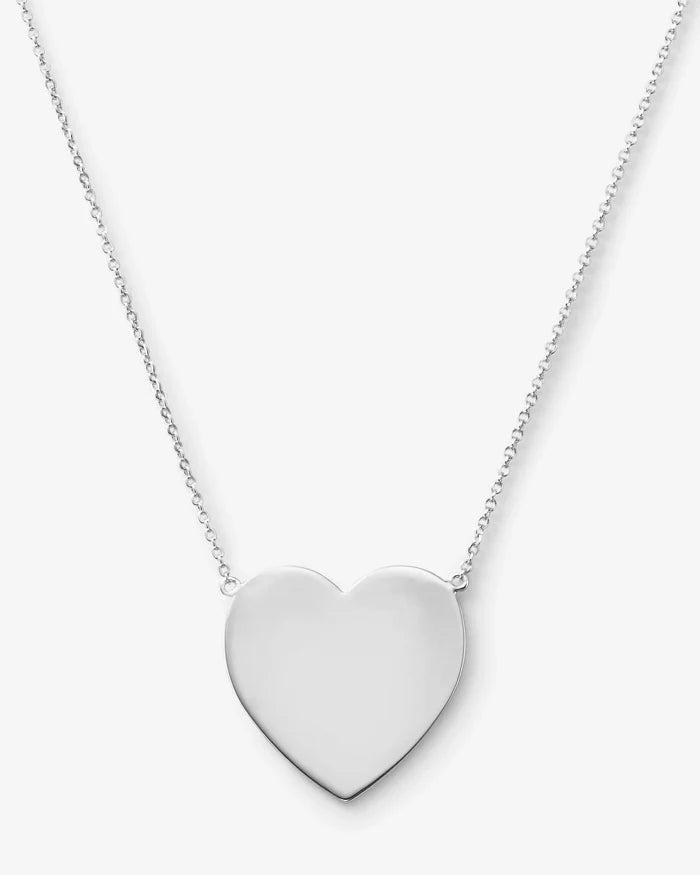 XL You Have My Heart Necklace | Silver