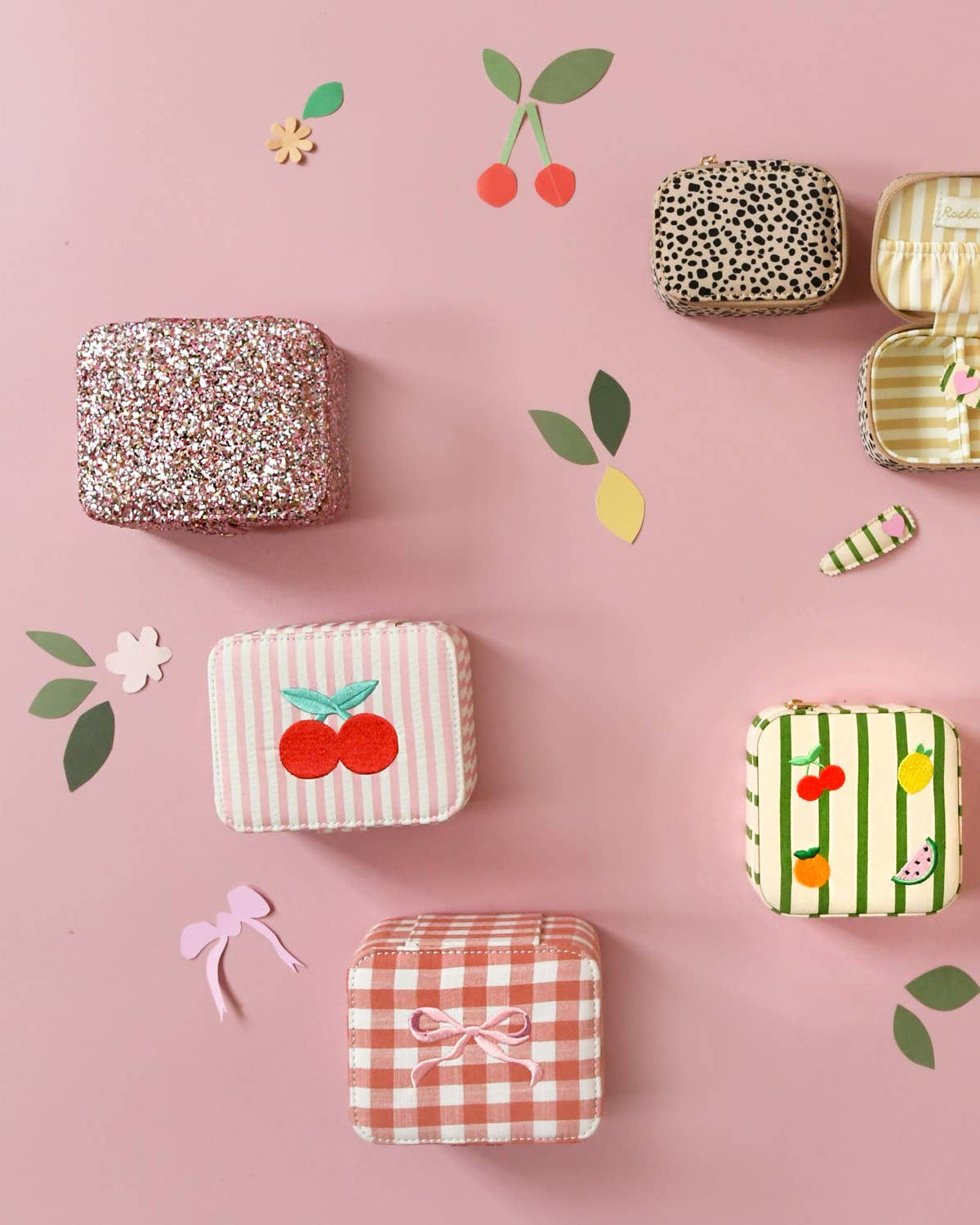 Stripy Cherry Jewelry Box