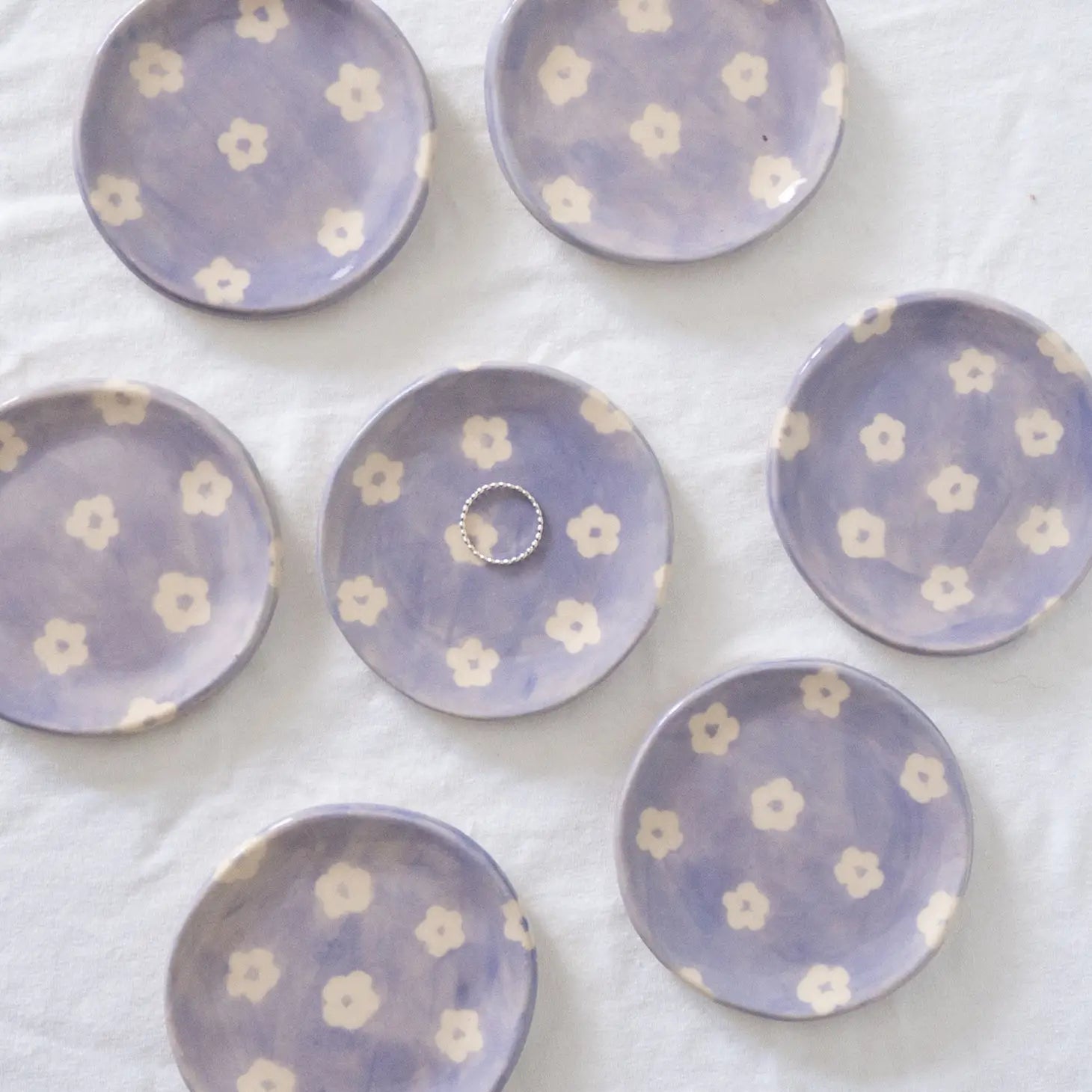Lavender Petunia Dish