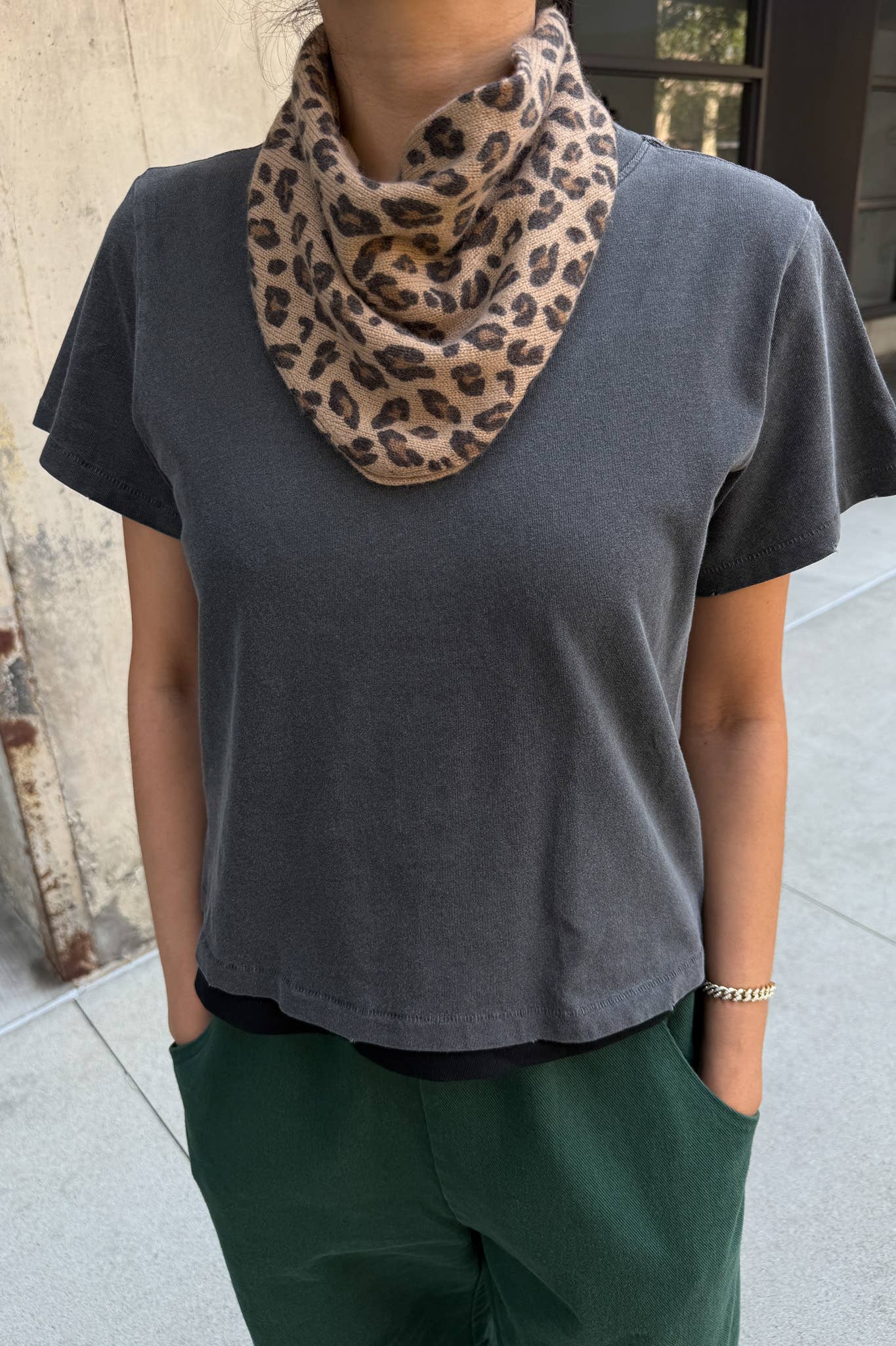 Cashmere Bandana | Leopard