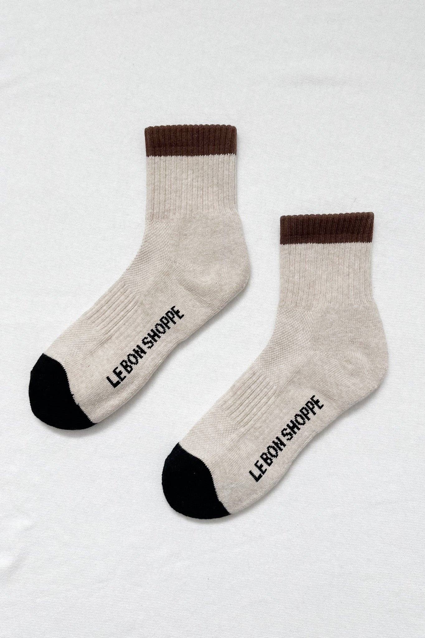 Color Block Girlfriend Socks | Black Coffee