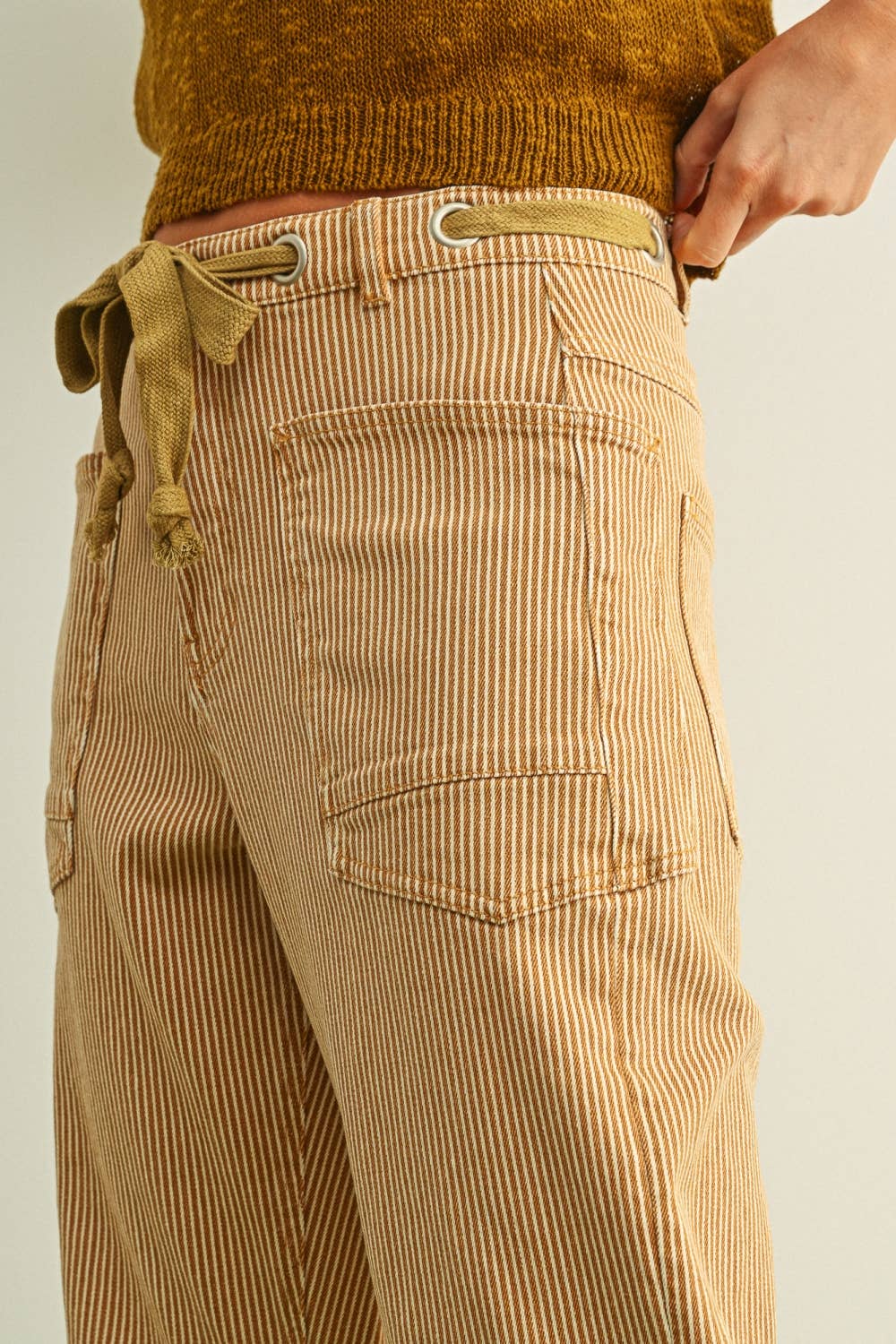 Striped Coastal Barrel Pants