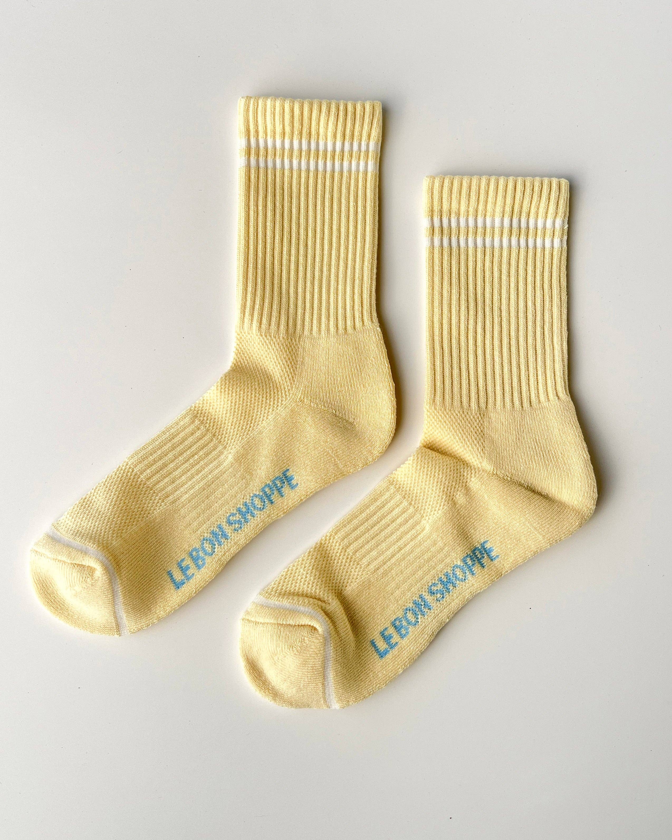 Boyfriend Socks in Lemonade