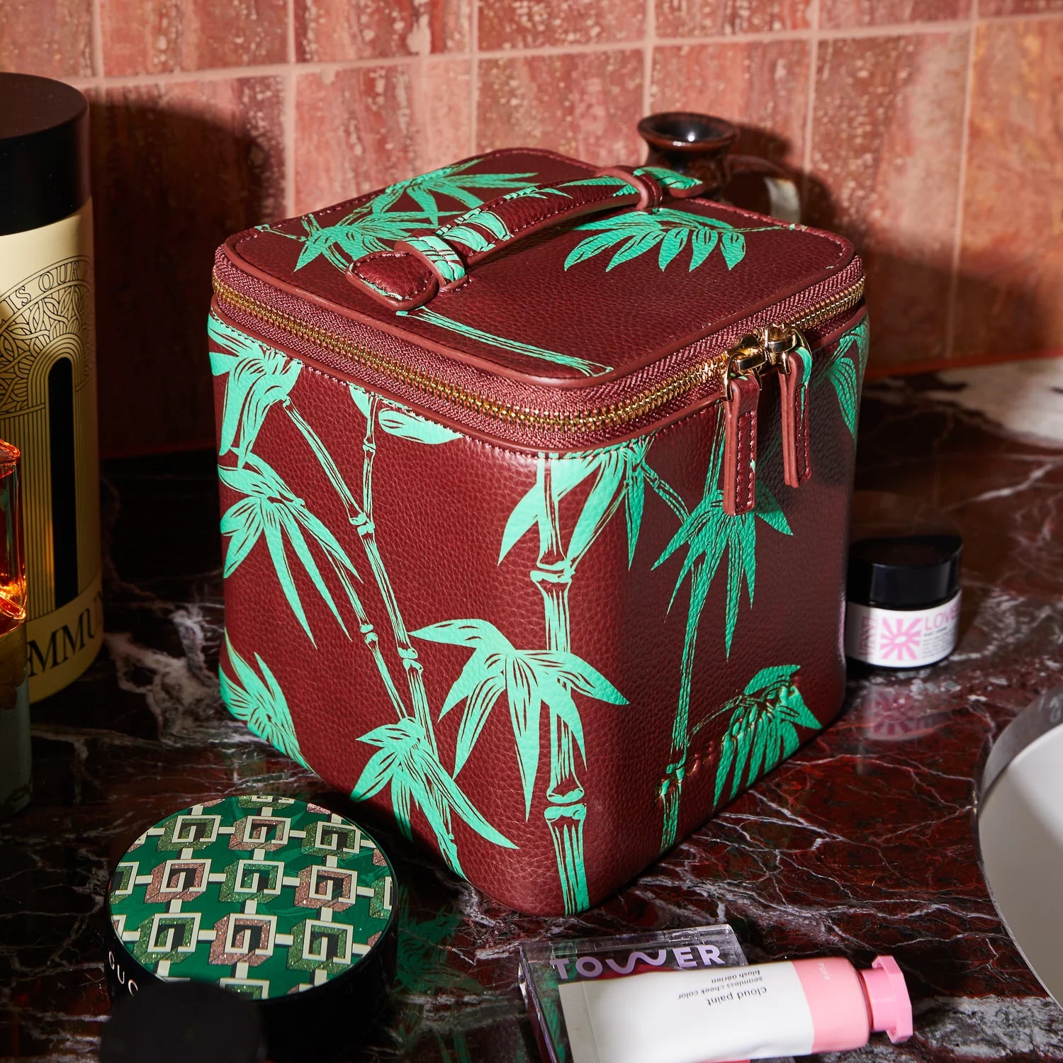 Aneta Small Vanity Case | Rosewood
