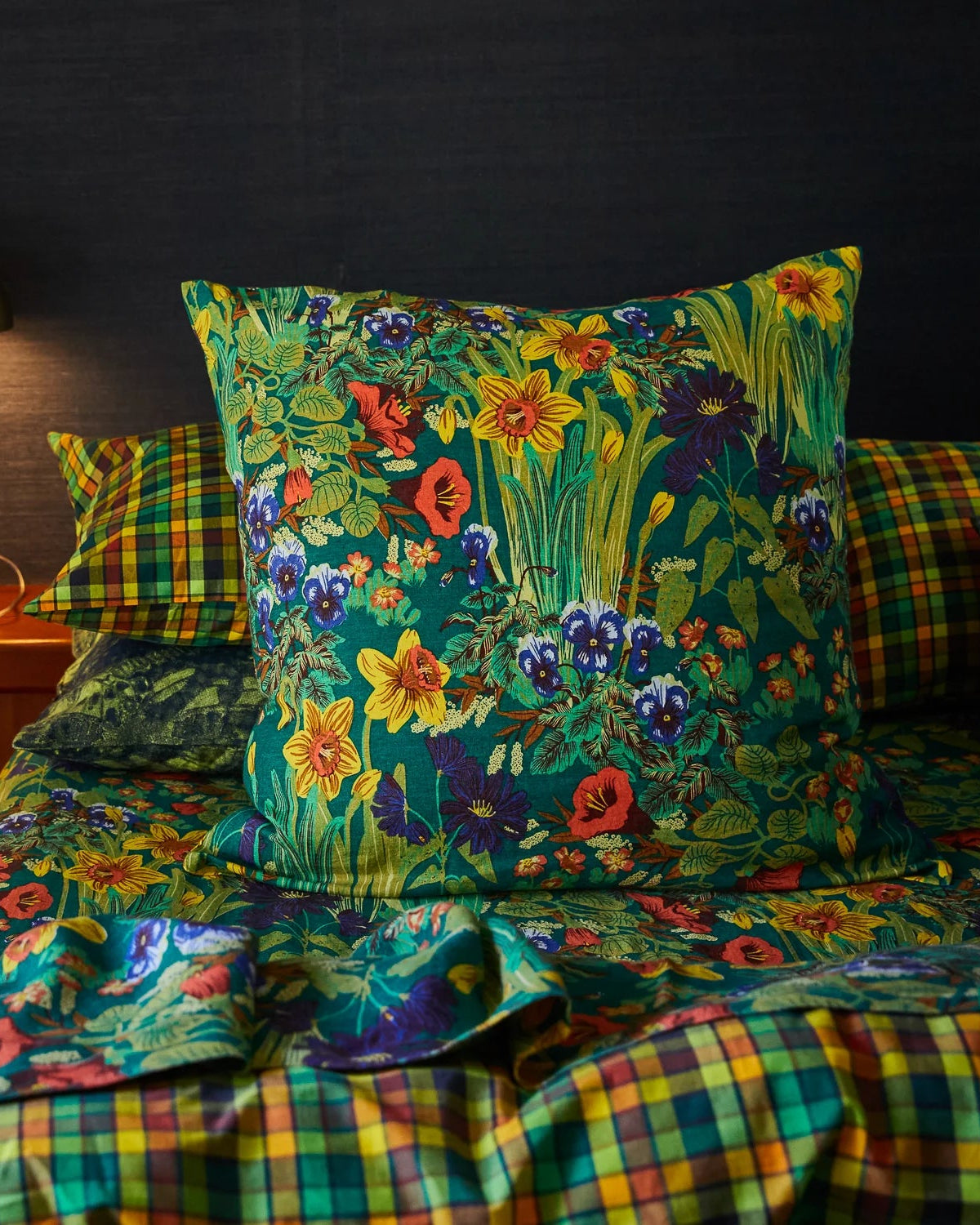 Babette Linen Euro Pillowcase | Verdant