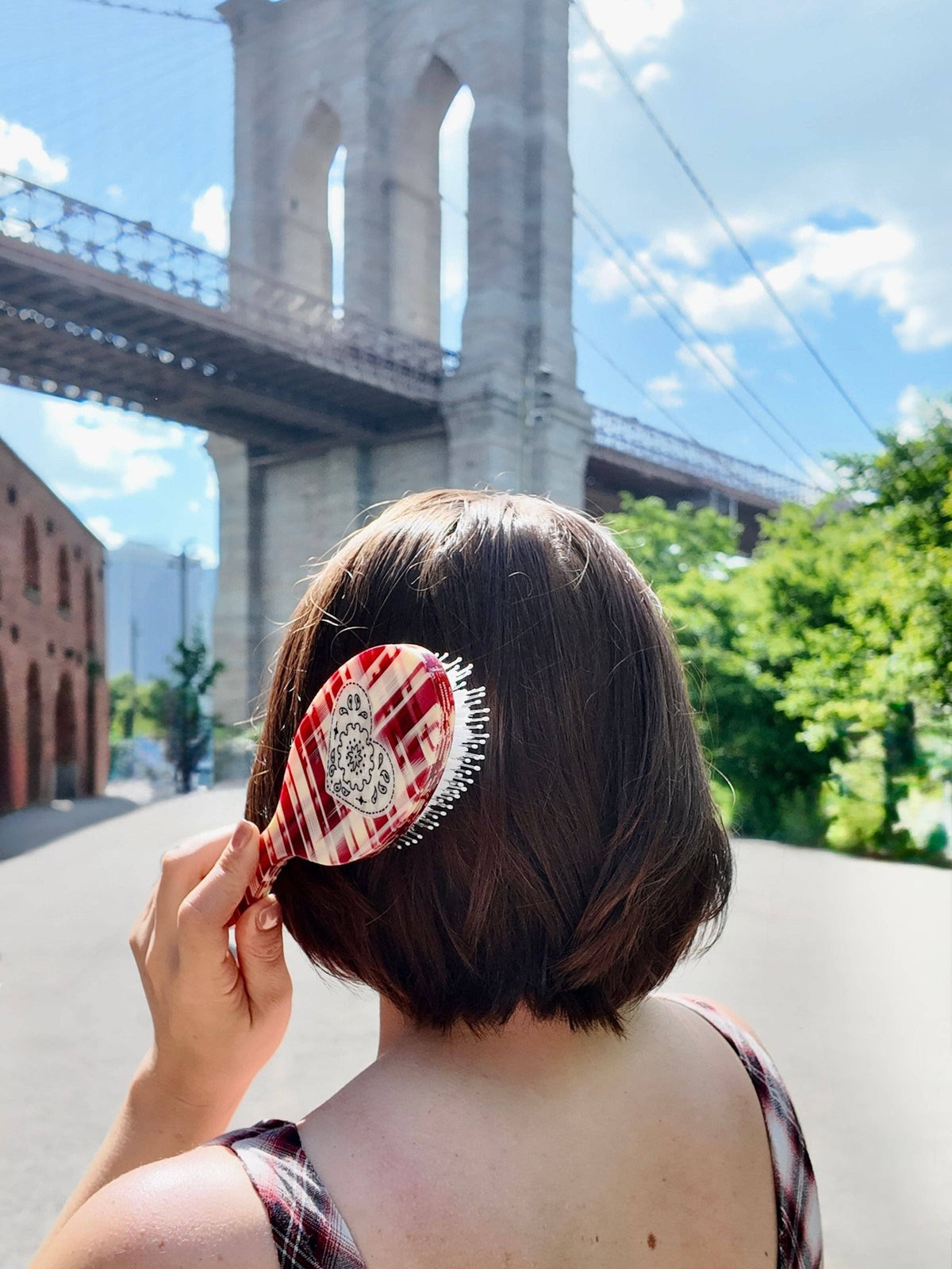 Paisley Heart Hair Brush