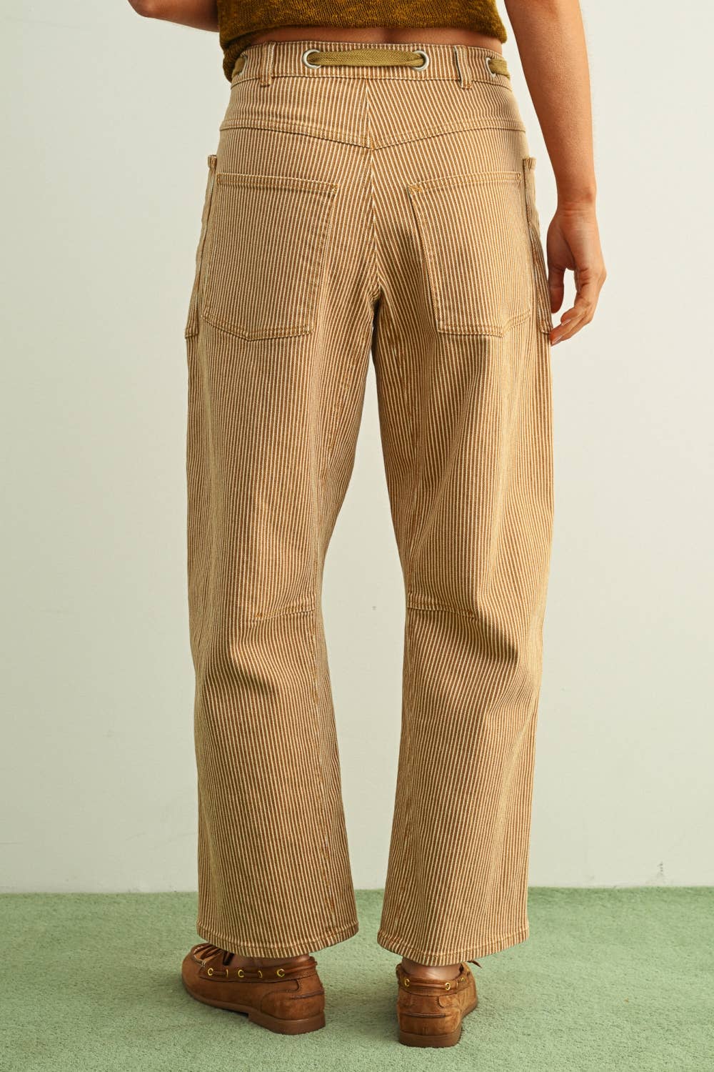 Striped Coastal Barrel Pants