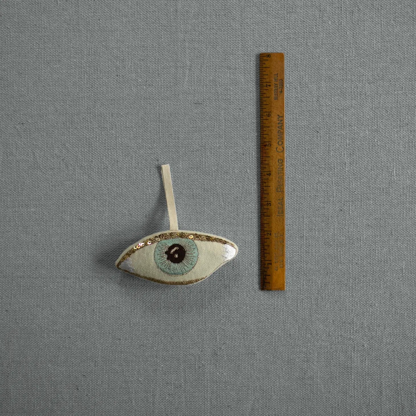 Cotton Evil Eye Ornament | Stuffed Lavender