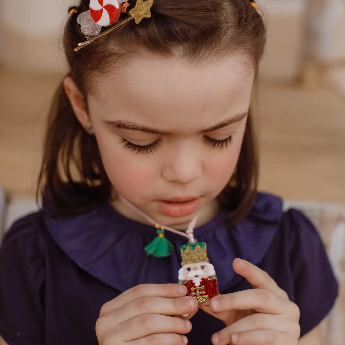 Nutcracker Glitter Necklace
