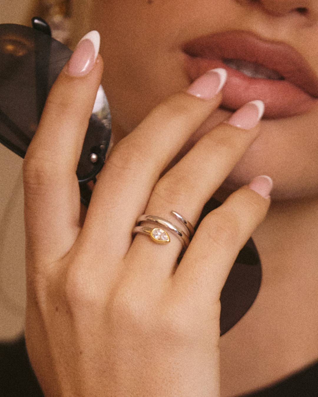The Marais Coil Ring | Silver with Gold