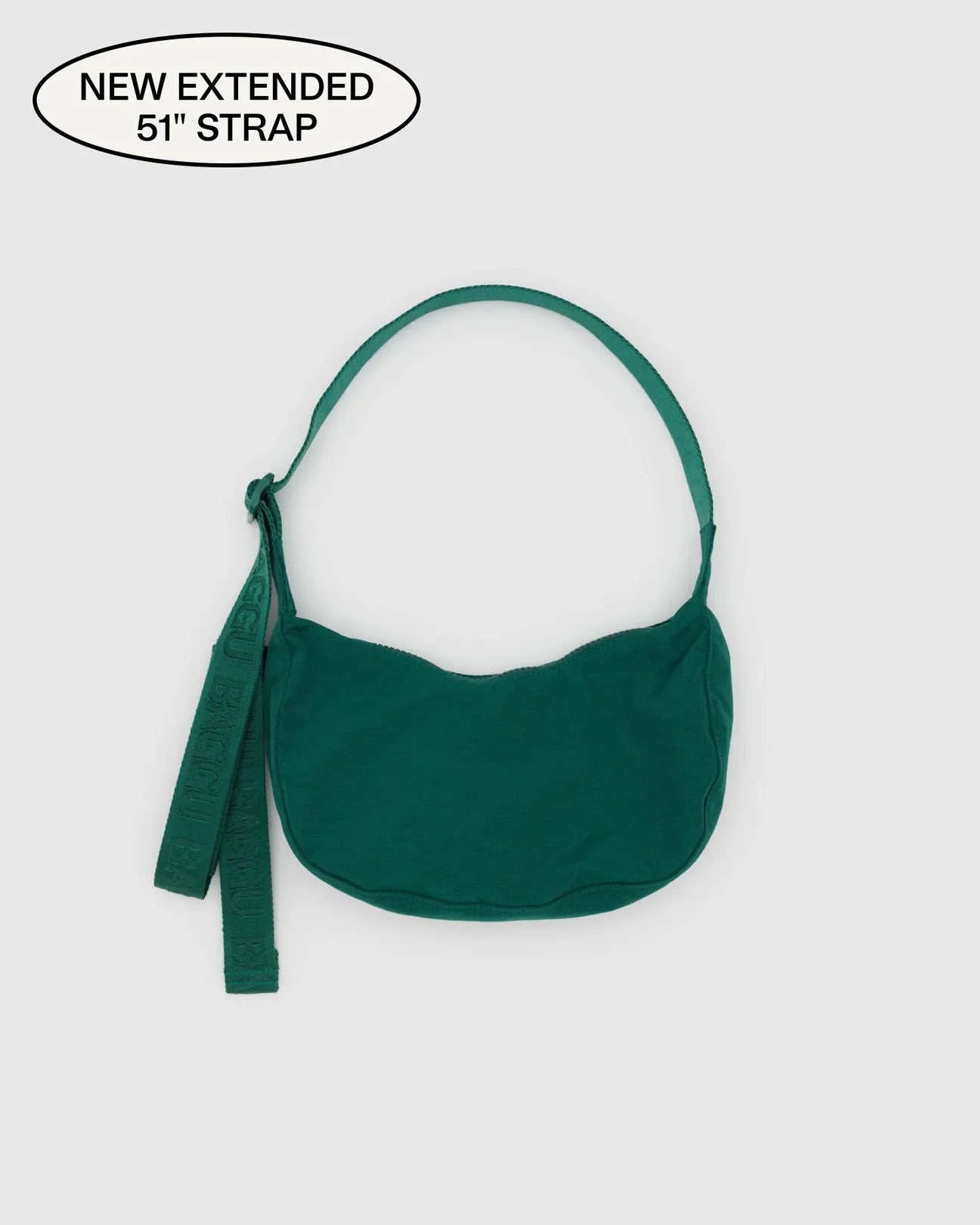 Small Nylon Crescent Bag in Cypress