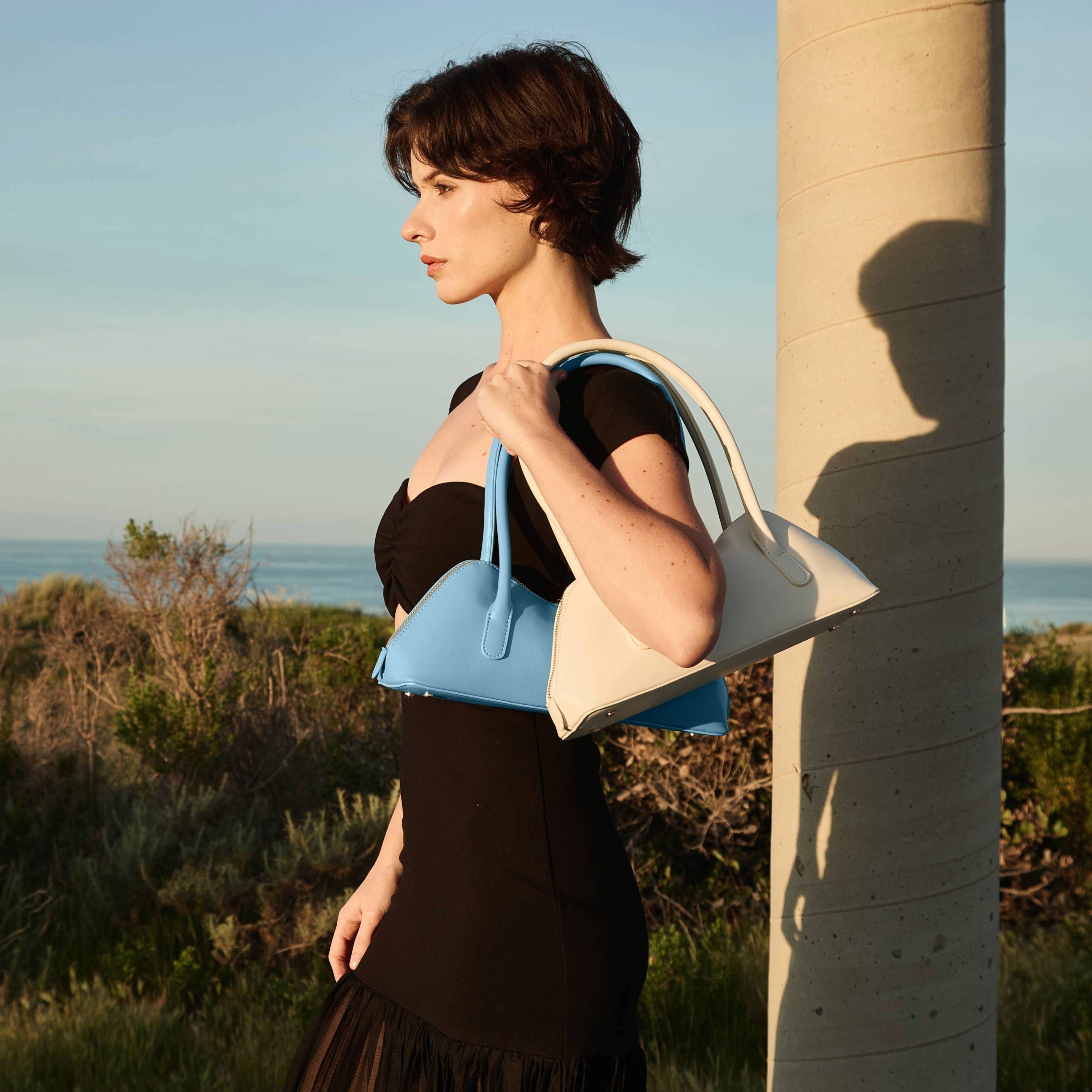 Dakota Blue Recycled Vegan Leather Shoulder Bag