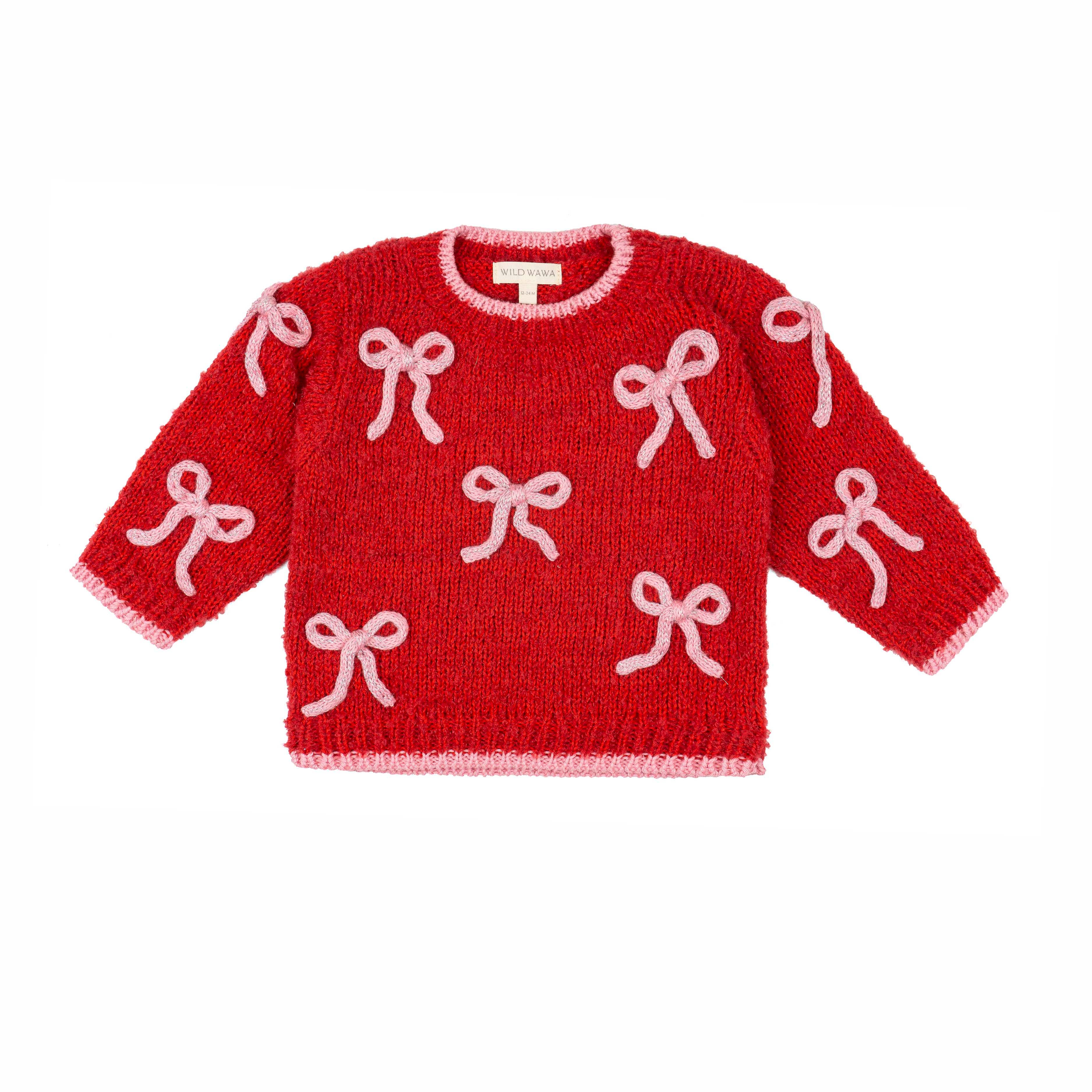 Bow Sweater | Red