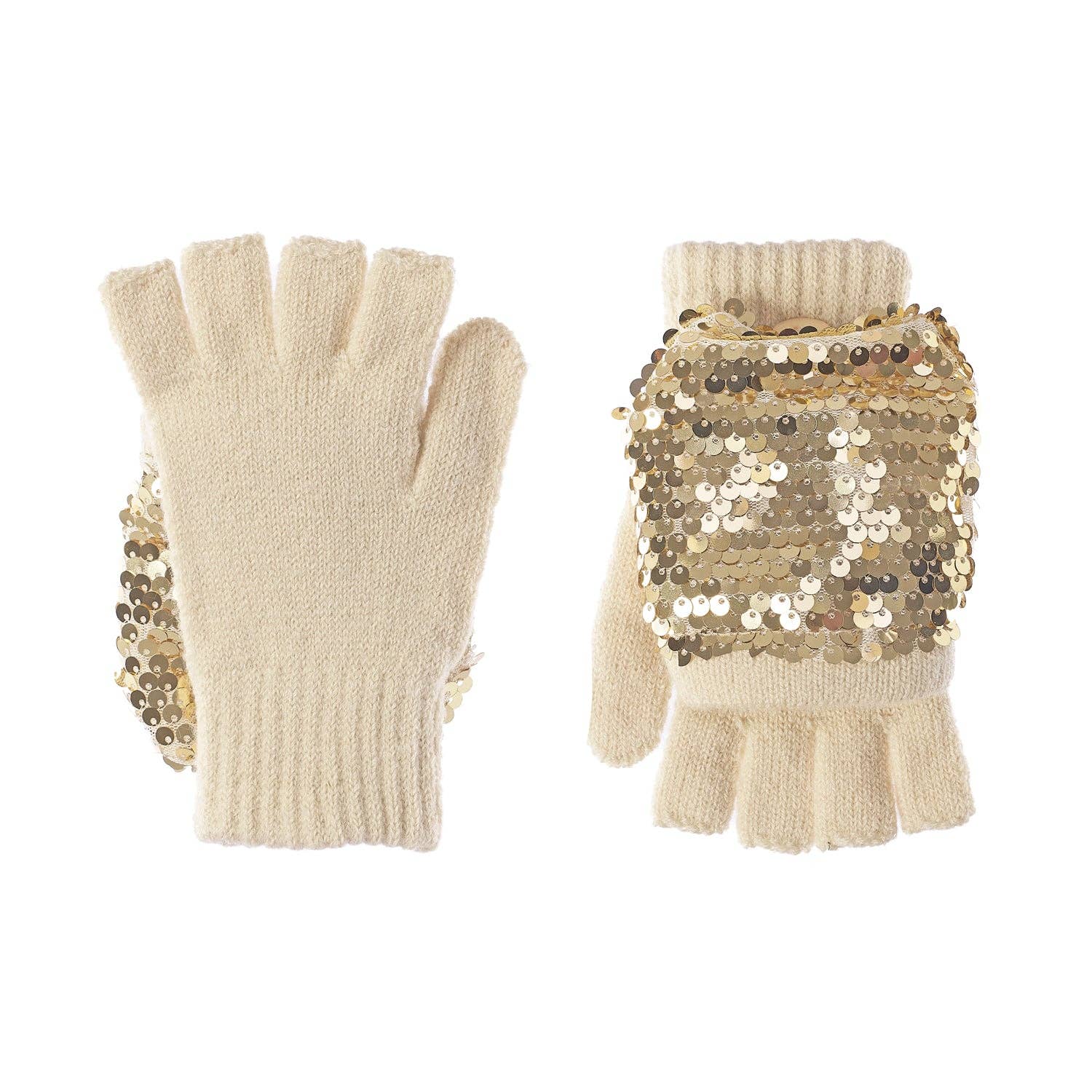 Shimmer Sequin Knitted Gloves | 3-6 Years