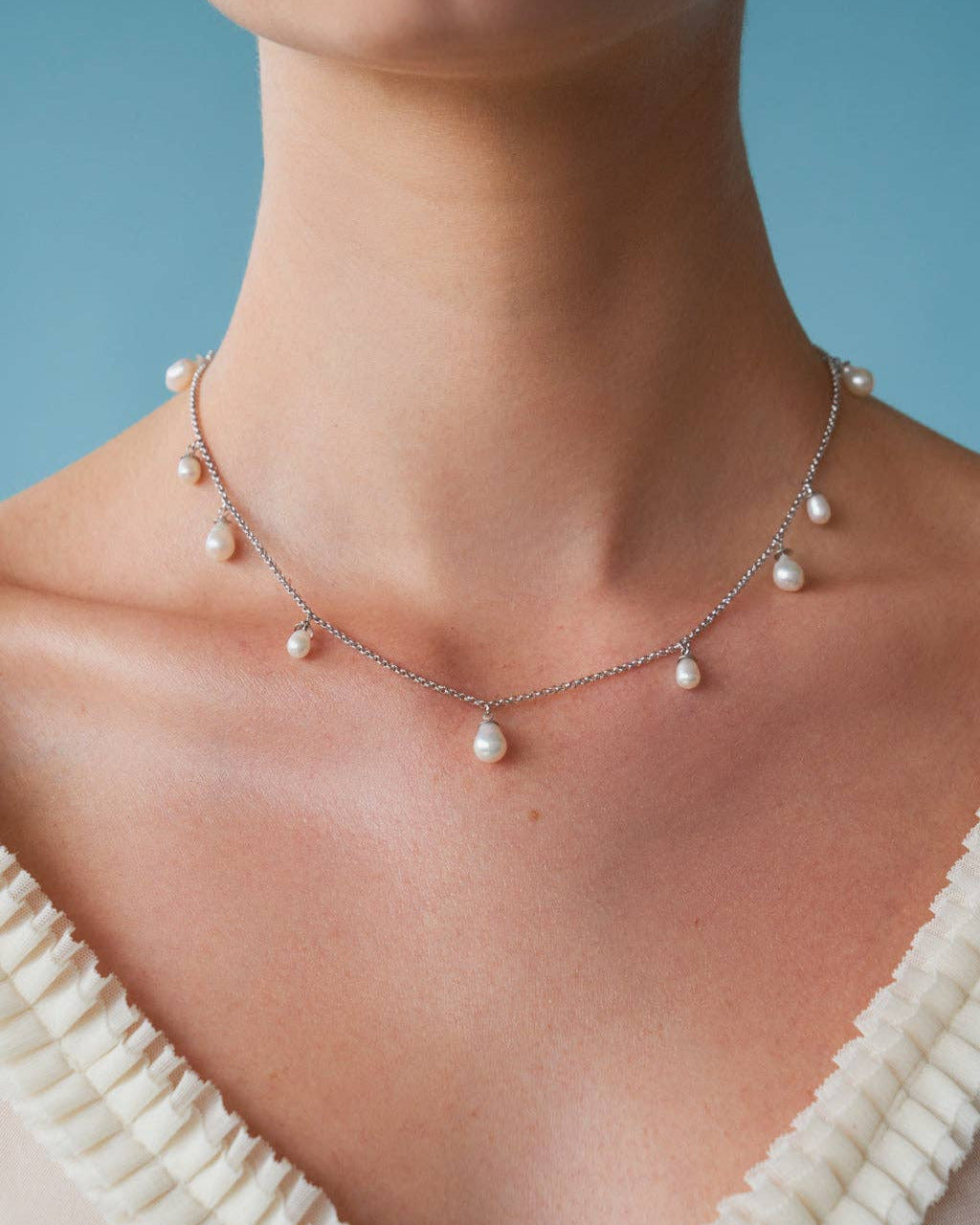 Amelie Necklace | Silver