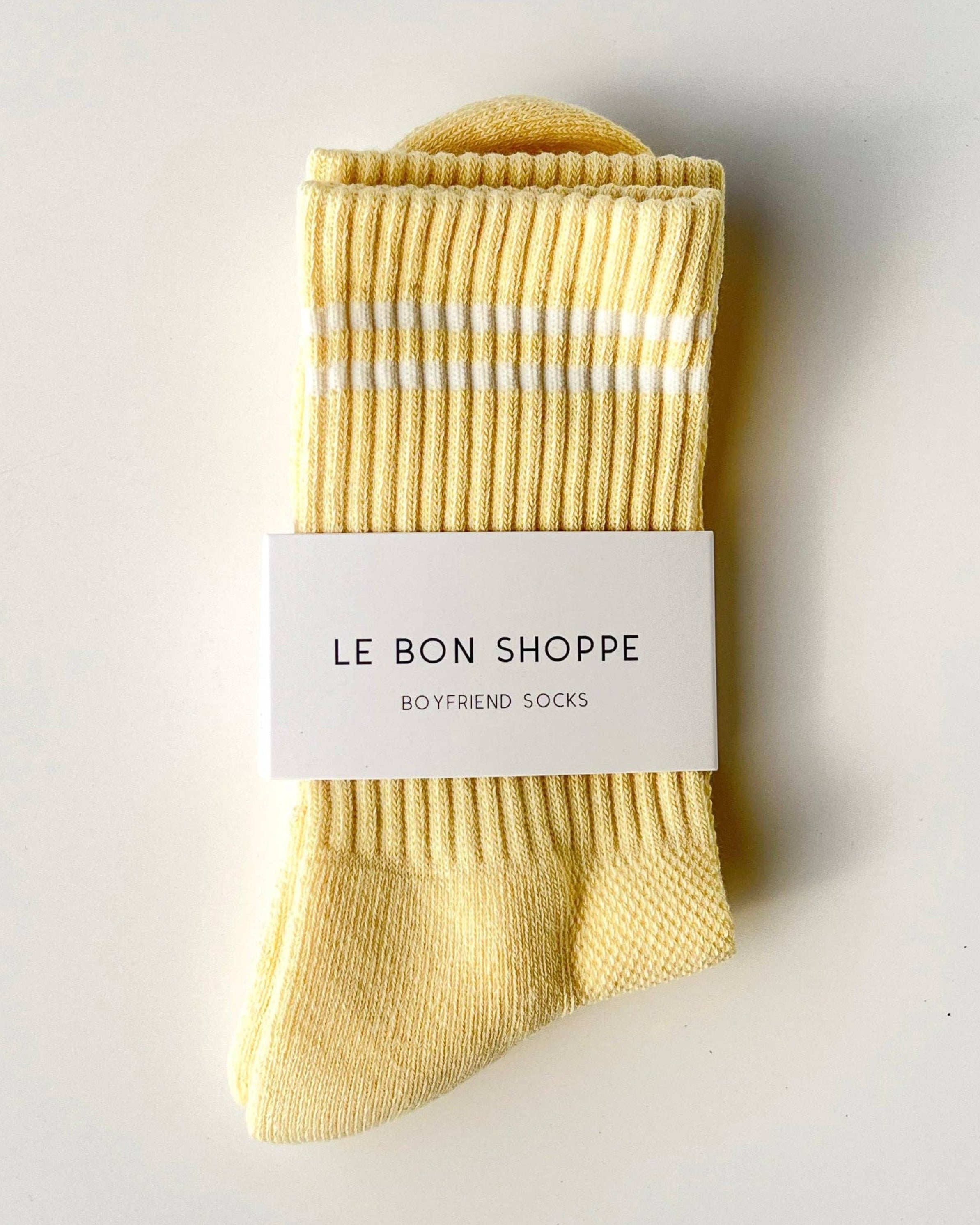 Boyfriend Socks in Lemonade
