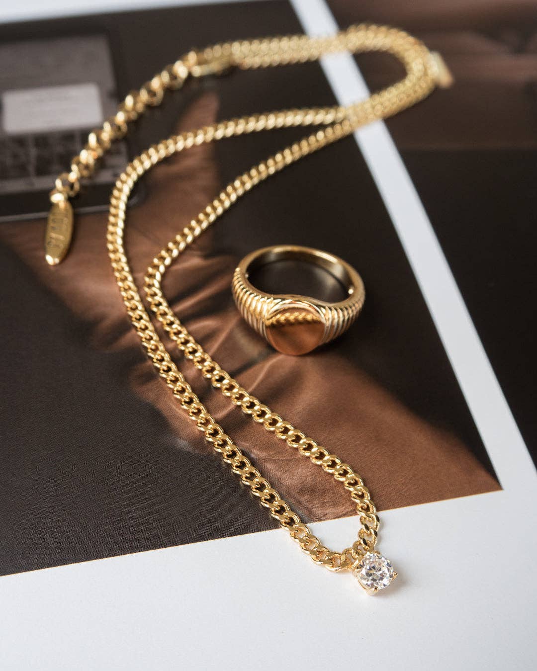 Bardot Stud Charm Necklace